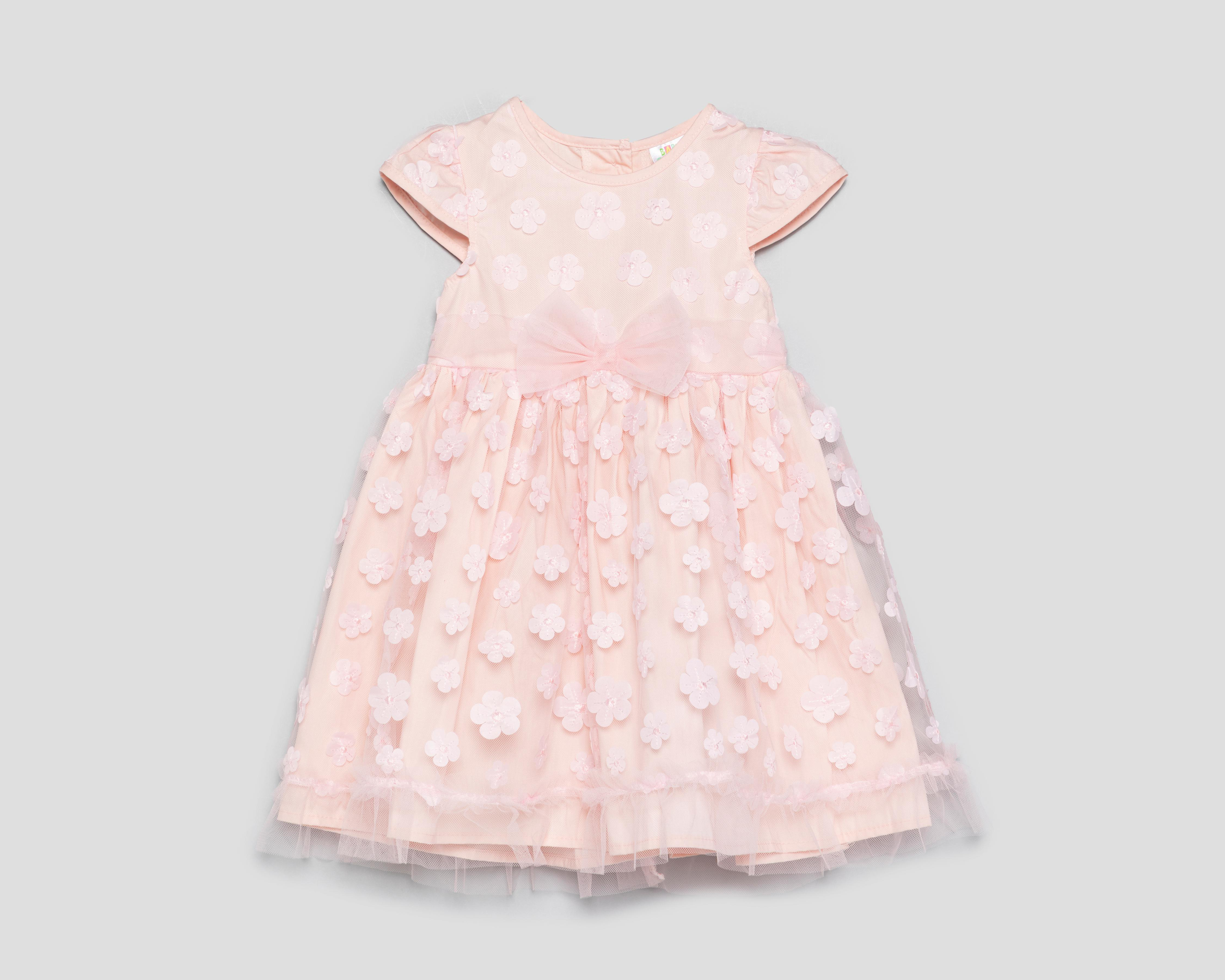 Foto 2 pulgar | Vestido para Bebé Niña Baby Colors Rosa