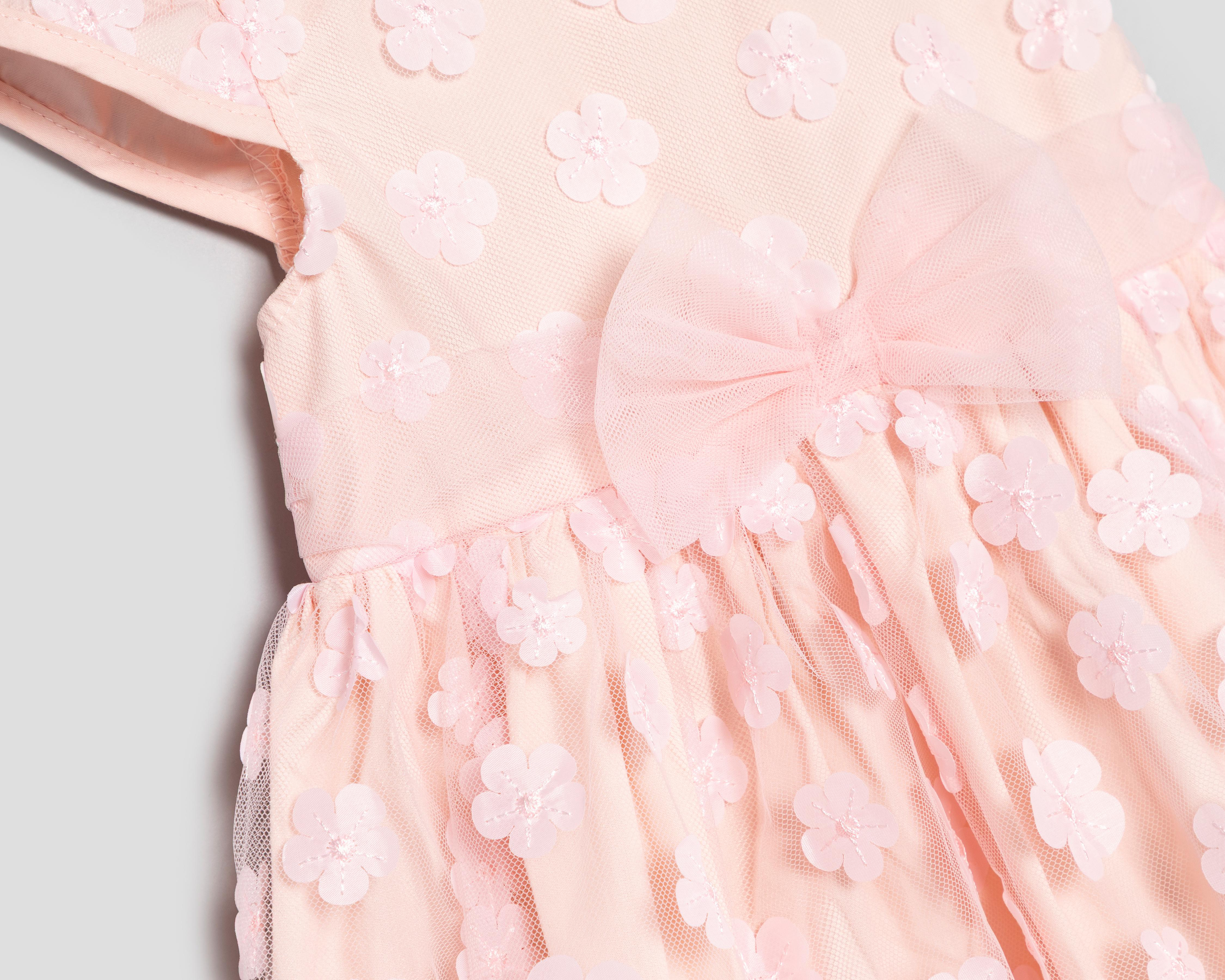 Foto 3 | Vestido para Bebé Niña Baby Colors Rosa