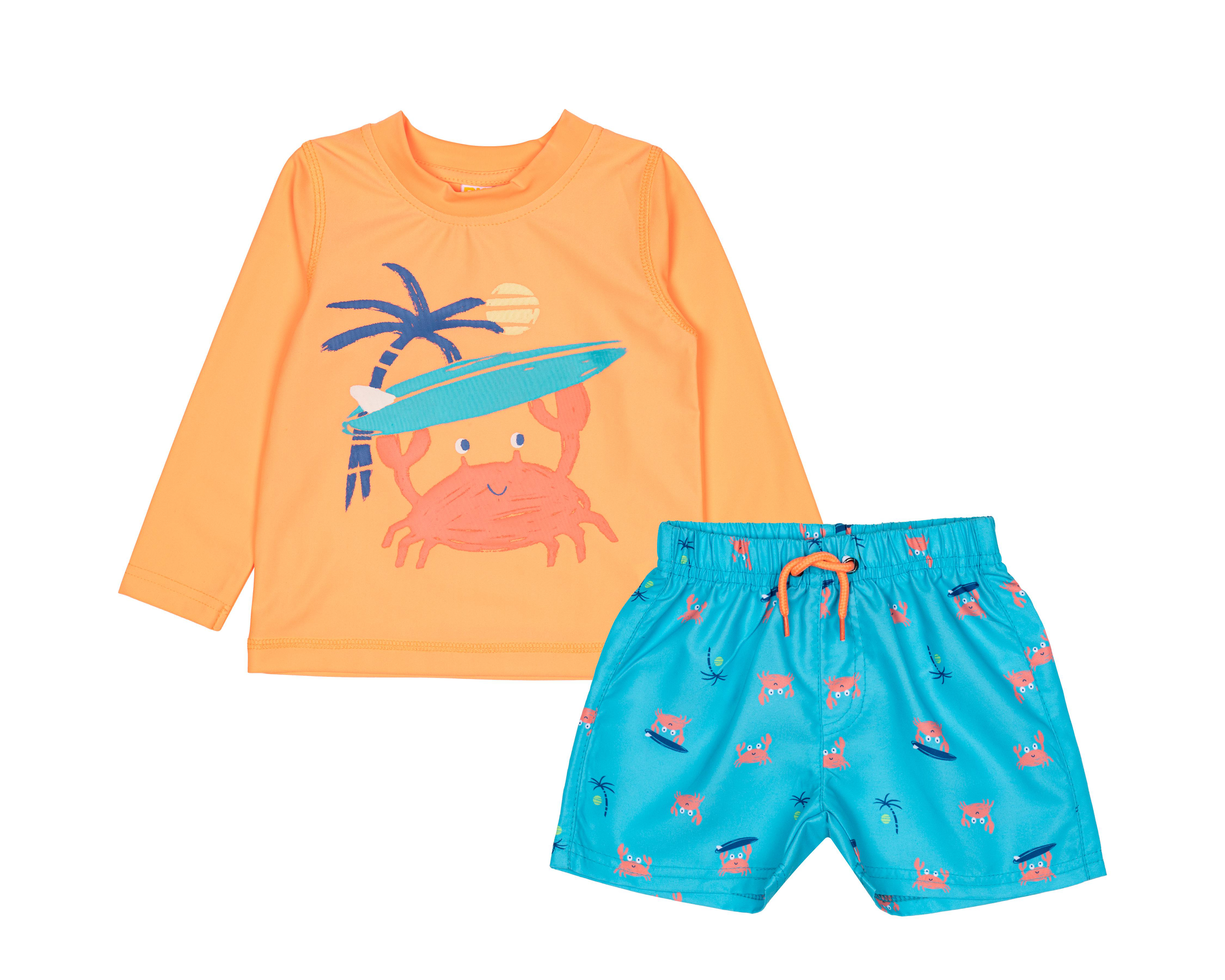 Foto 2 pulgar | Traje de Baño para Bebé Niño Rio Beach Estampado 2 Piezas