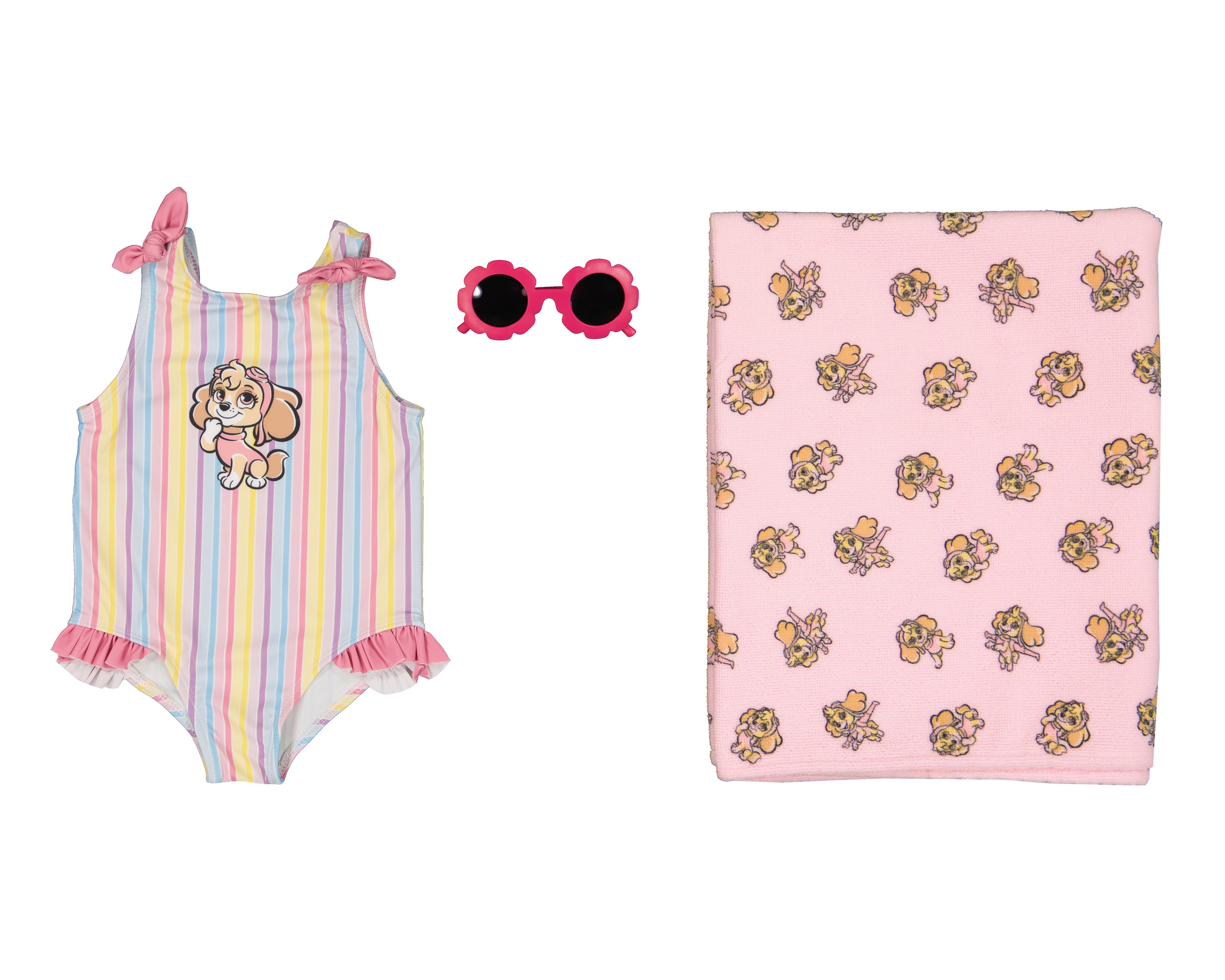 Foto 2 pulgar | Traje de Baño para Bebé Niña Paw Patrol con Accesorios