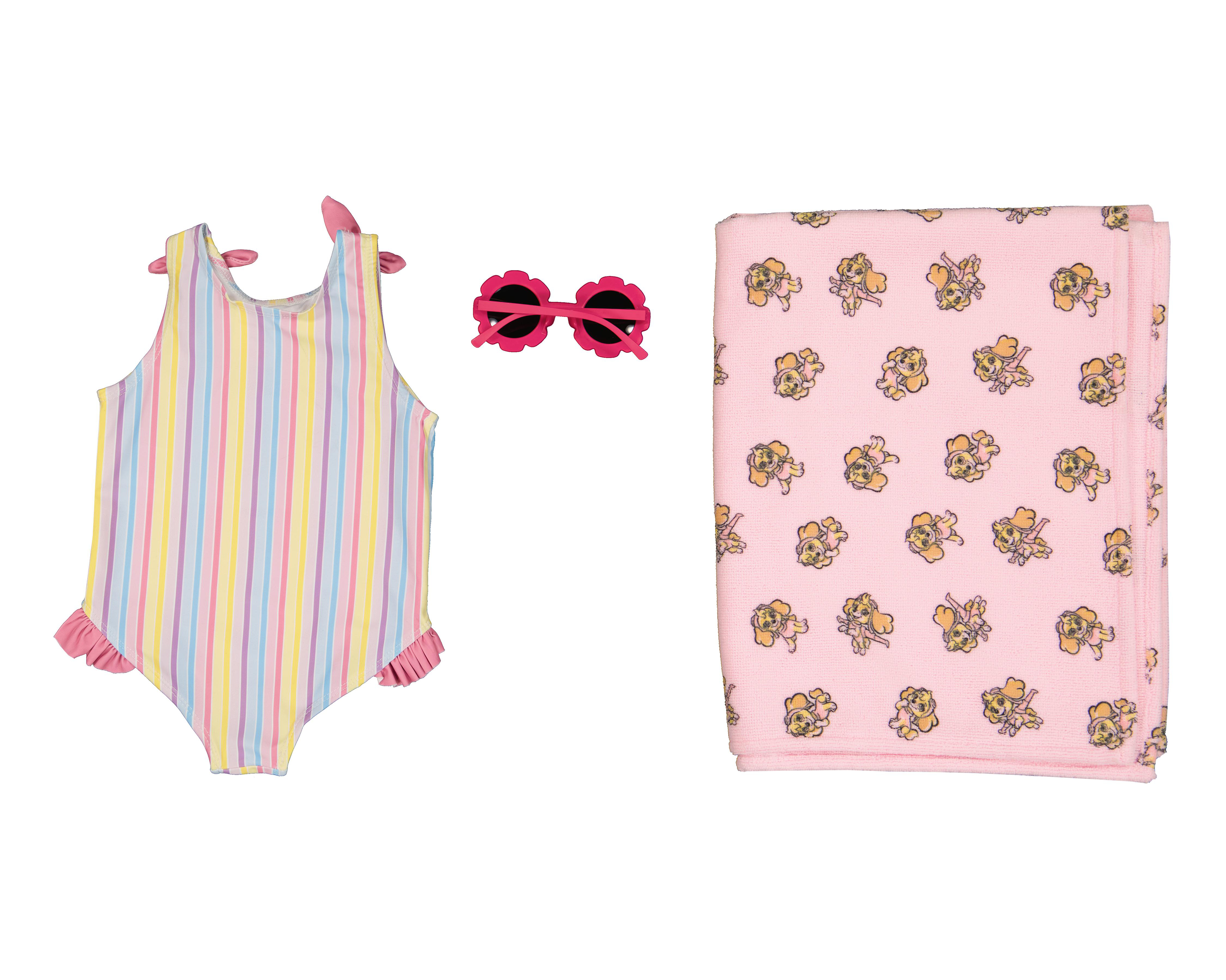Foto 3 pulgar | Traje de Baño para Bebé Niña Paw Patrol con Accesorios