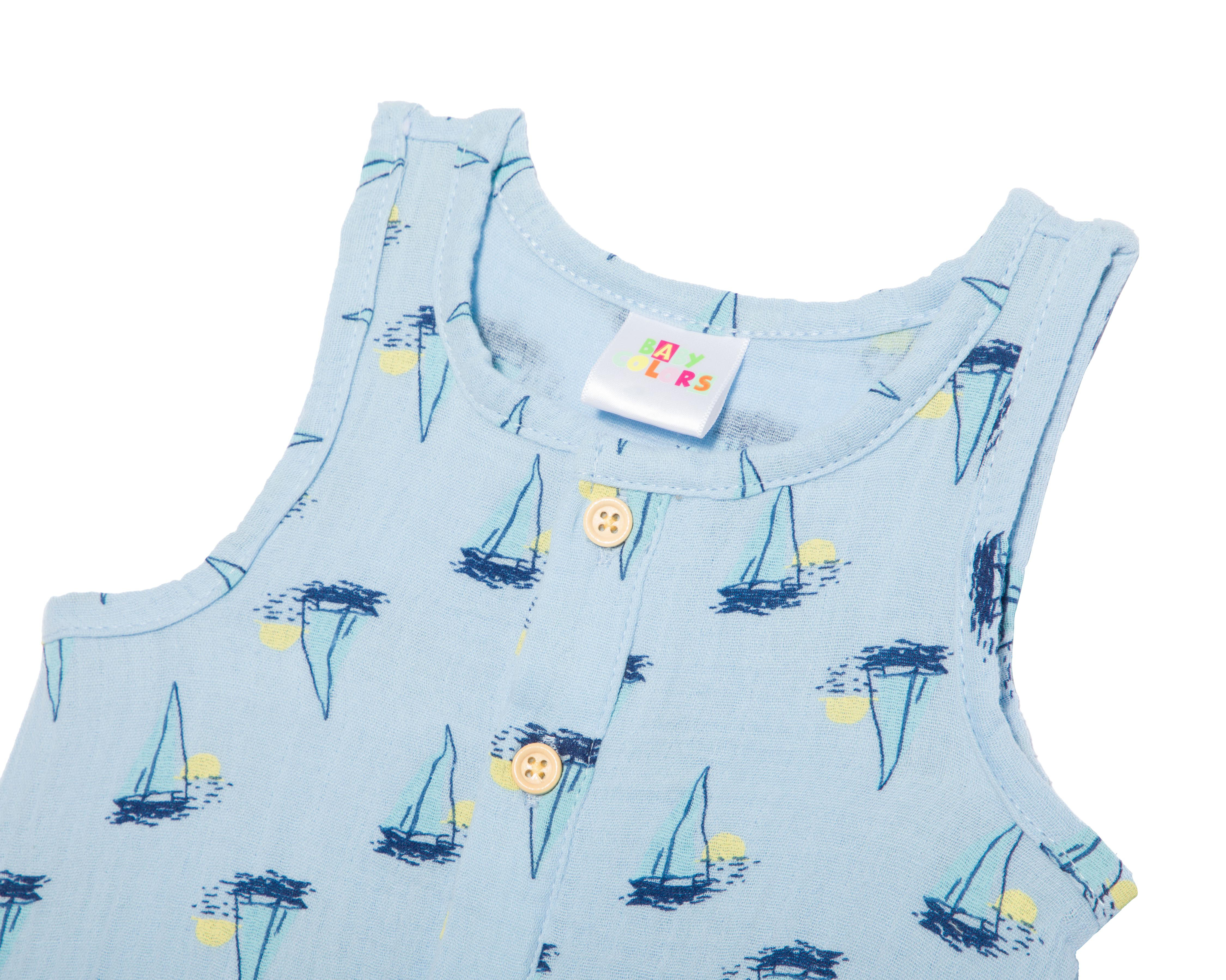 Foto 4 | Jumper para Bebé Niño Baby Colors de Algodón 2 Piezas