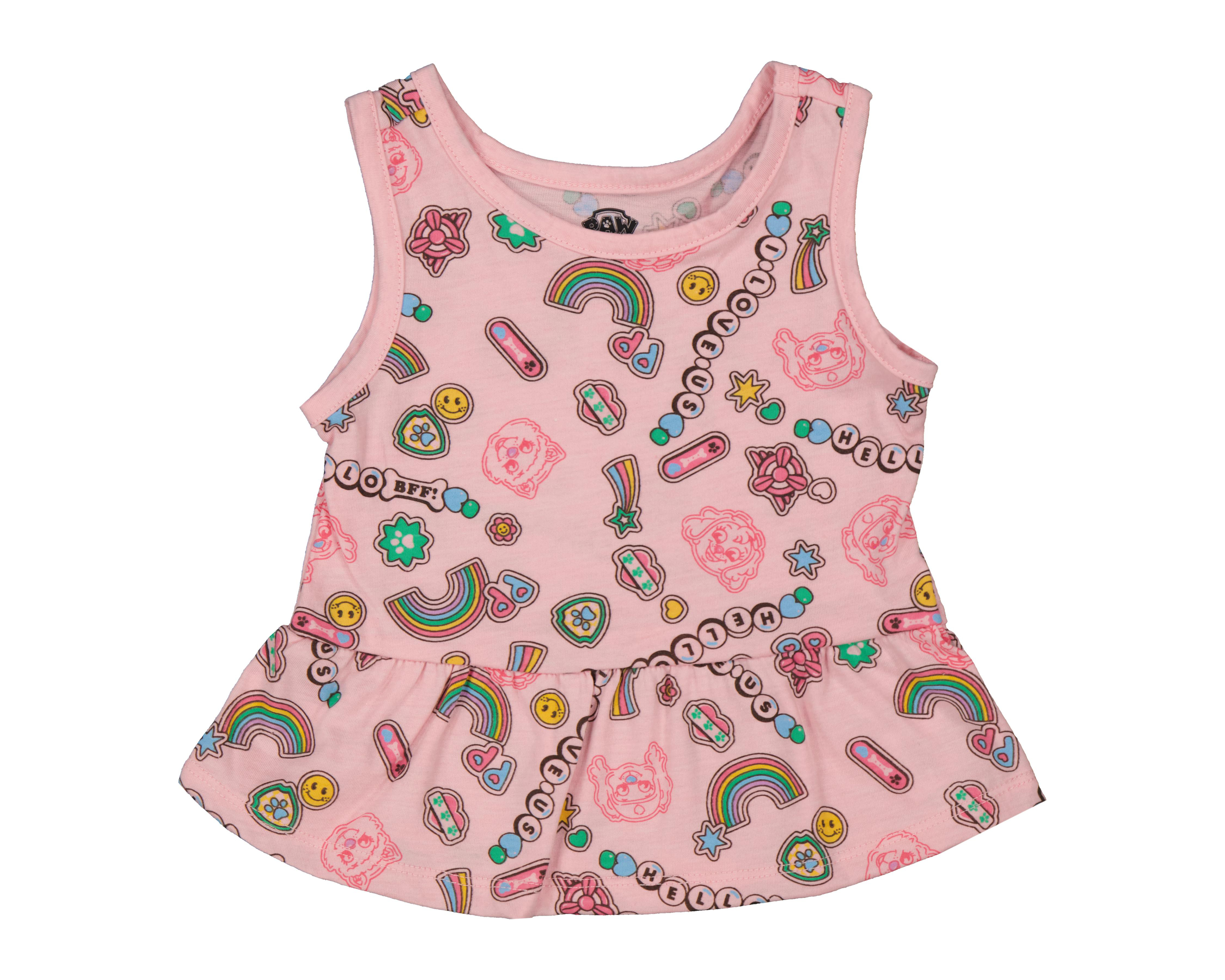 Foto 4 pulgar | Conjunto para Bebé Niña Paw Patrol Estampado 4 Piezas