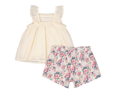 Foto 2 | Short y Blusa de Algodón para Bebé Niña Baby Colors