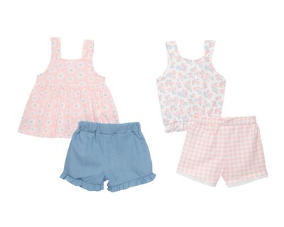 Foto 2 | Conjunto para Bebé Niña Baby Colors 4 Piezas