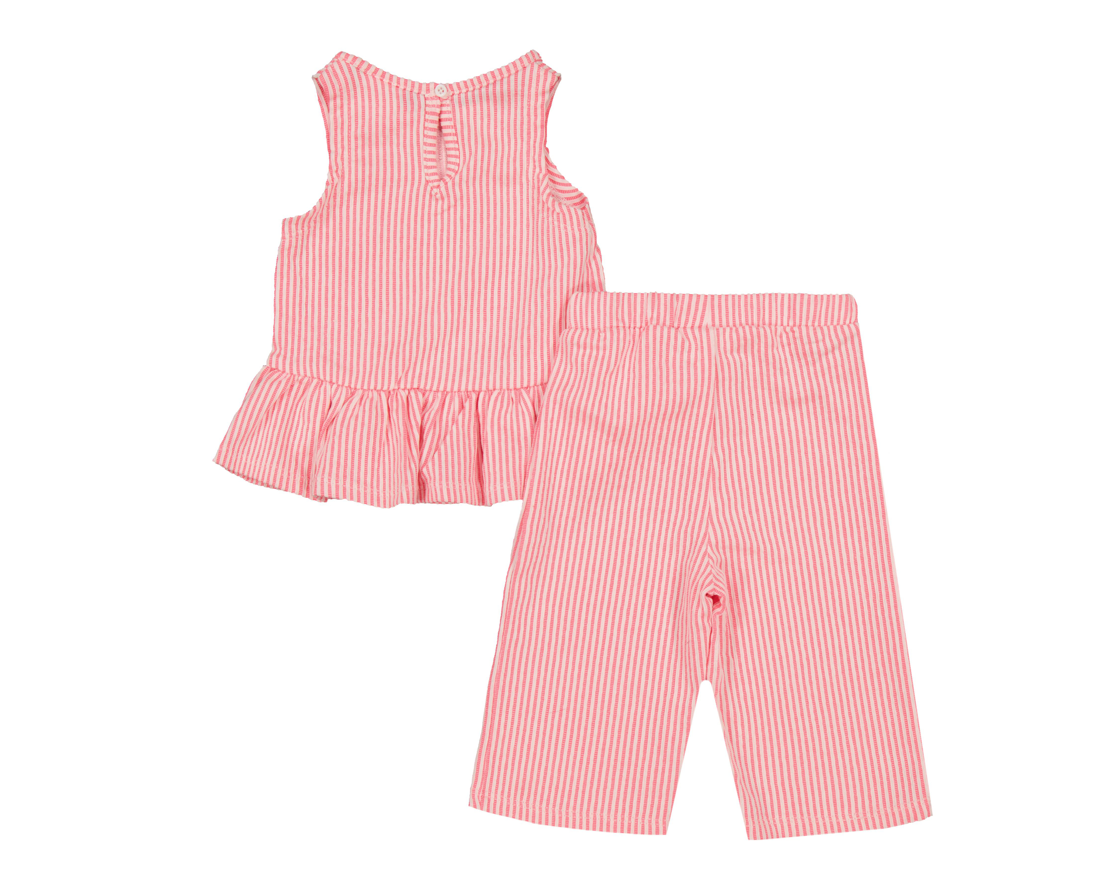 Foto 2 | Conjunto de Bebé Niña Baby Colors a Rayas