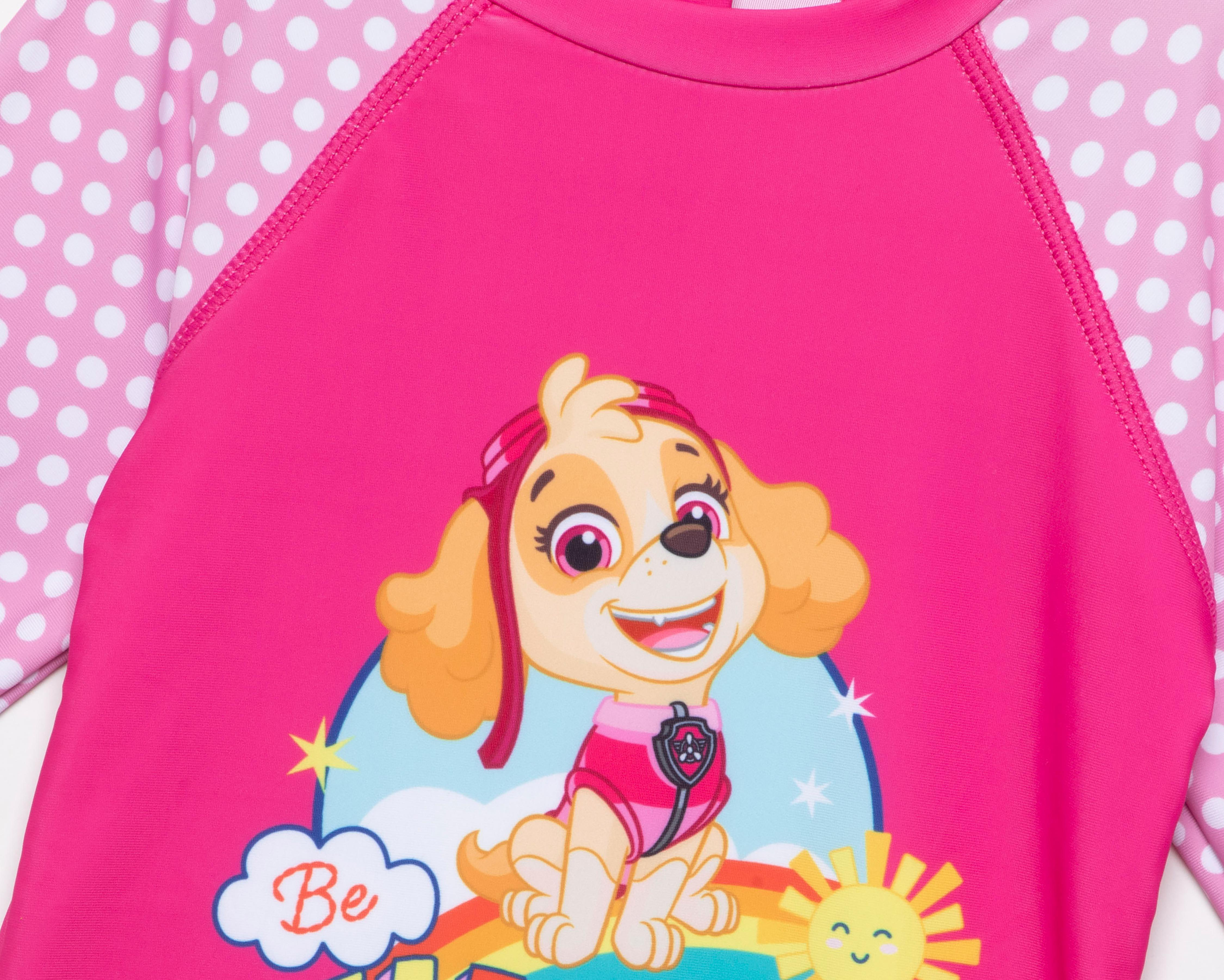 Foto 4 pulgar | Traje de Baño Paw Patrol Estampado para Niña 3 Piezas