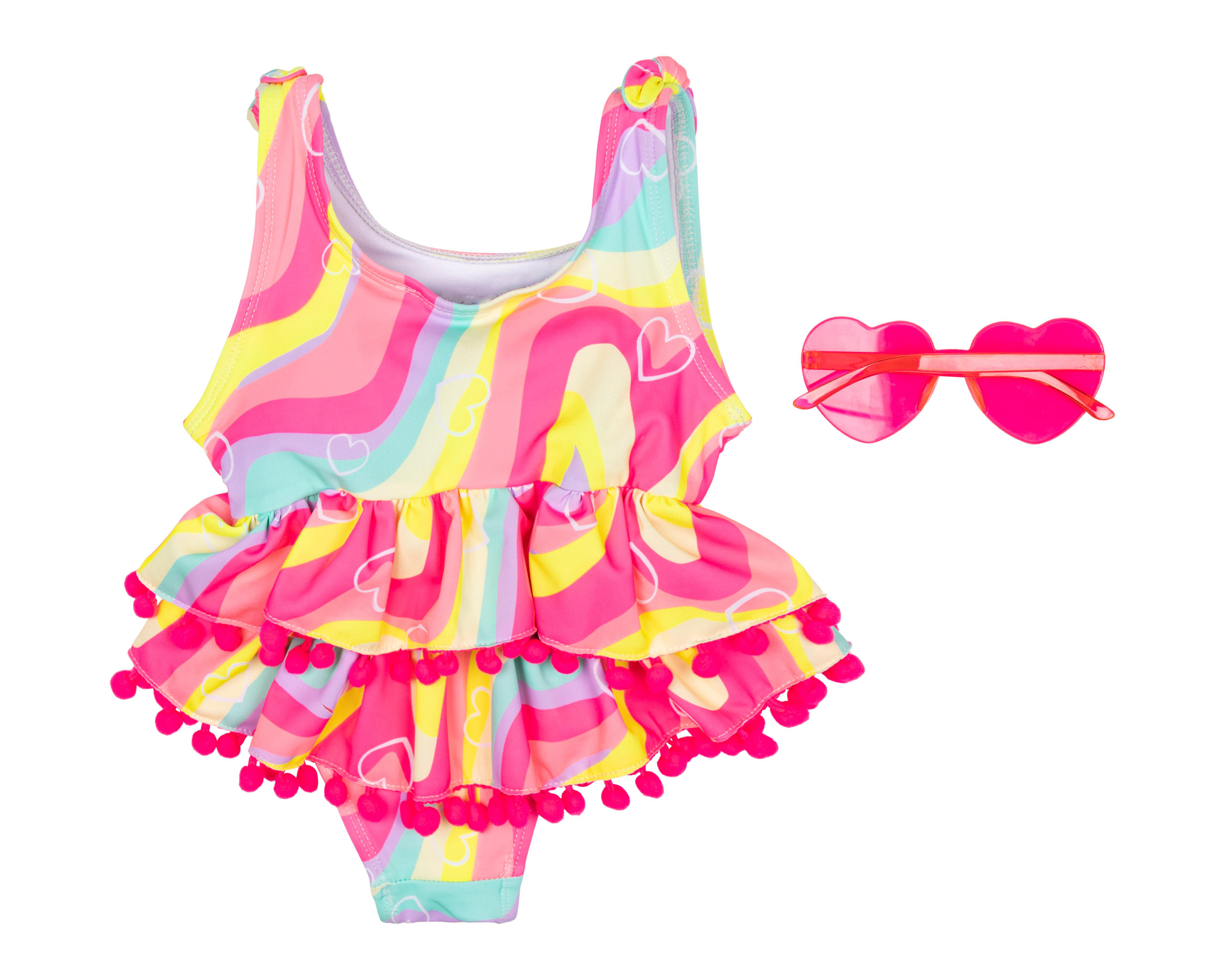 Foto 3 pulgar | Traje de Baño para Bebé Niña Rio Beach con Lentes