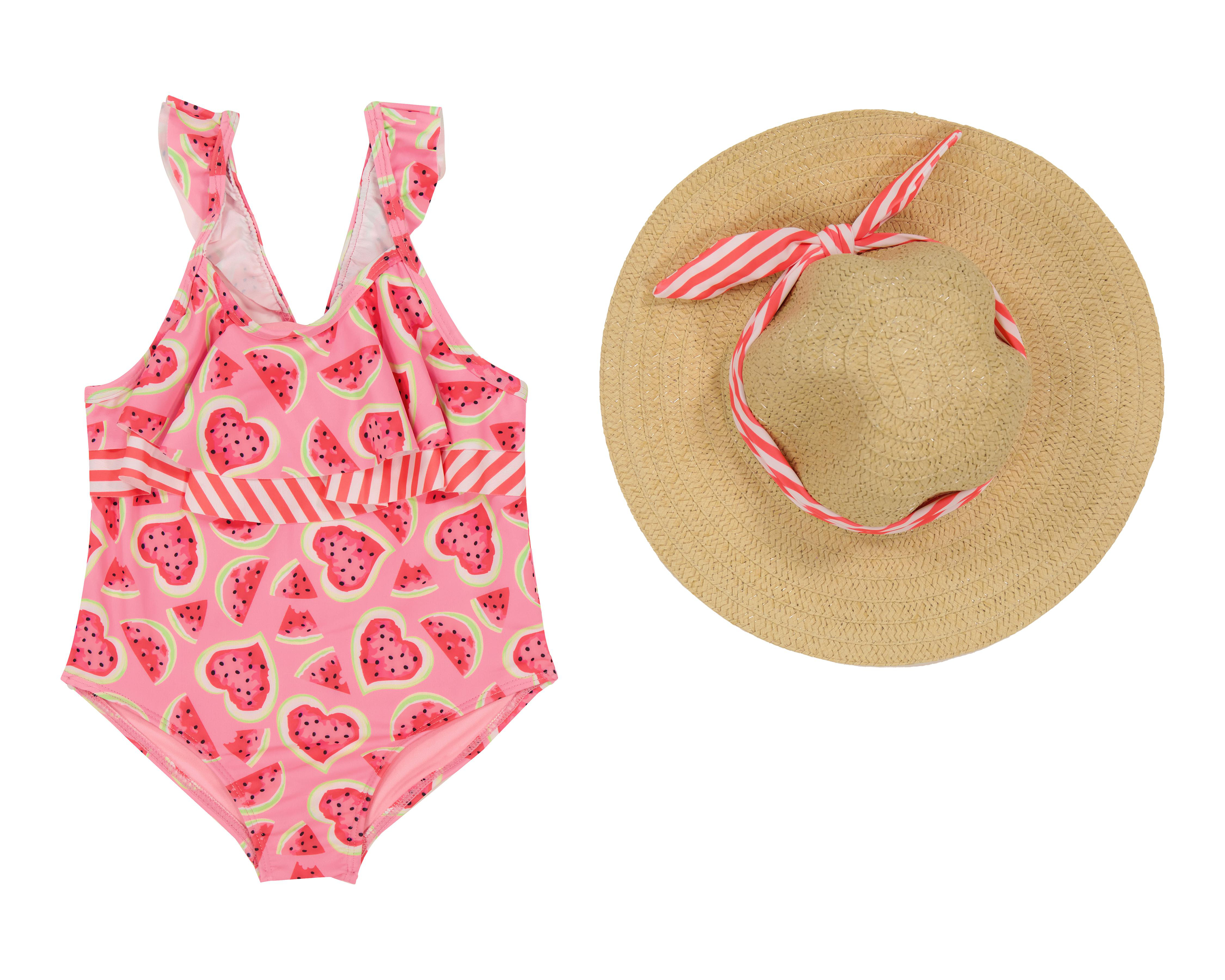 Foto 2 pulgar | Traje de Baño para Bebé Niña Rio Beach con Accesorios