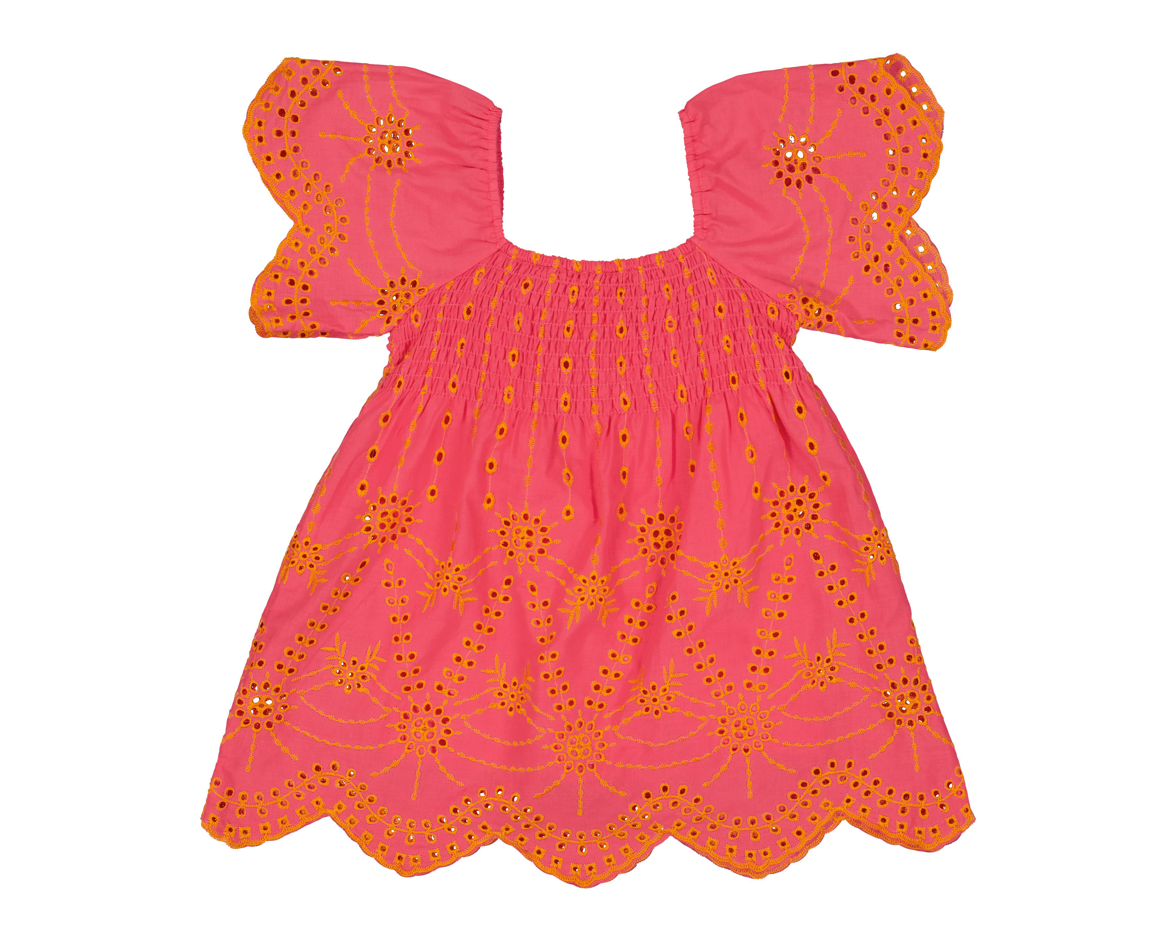 Foto 2 pulgar | Vestido para Bebé Niña Baby Colors de Algodón Rosa
