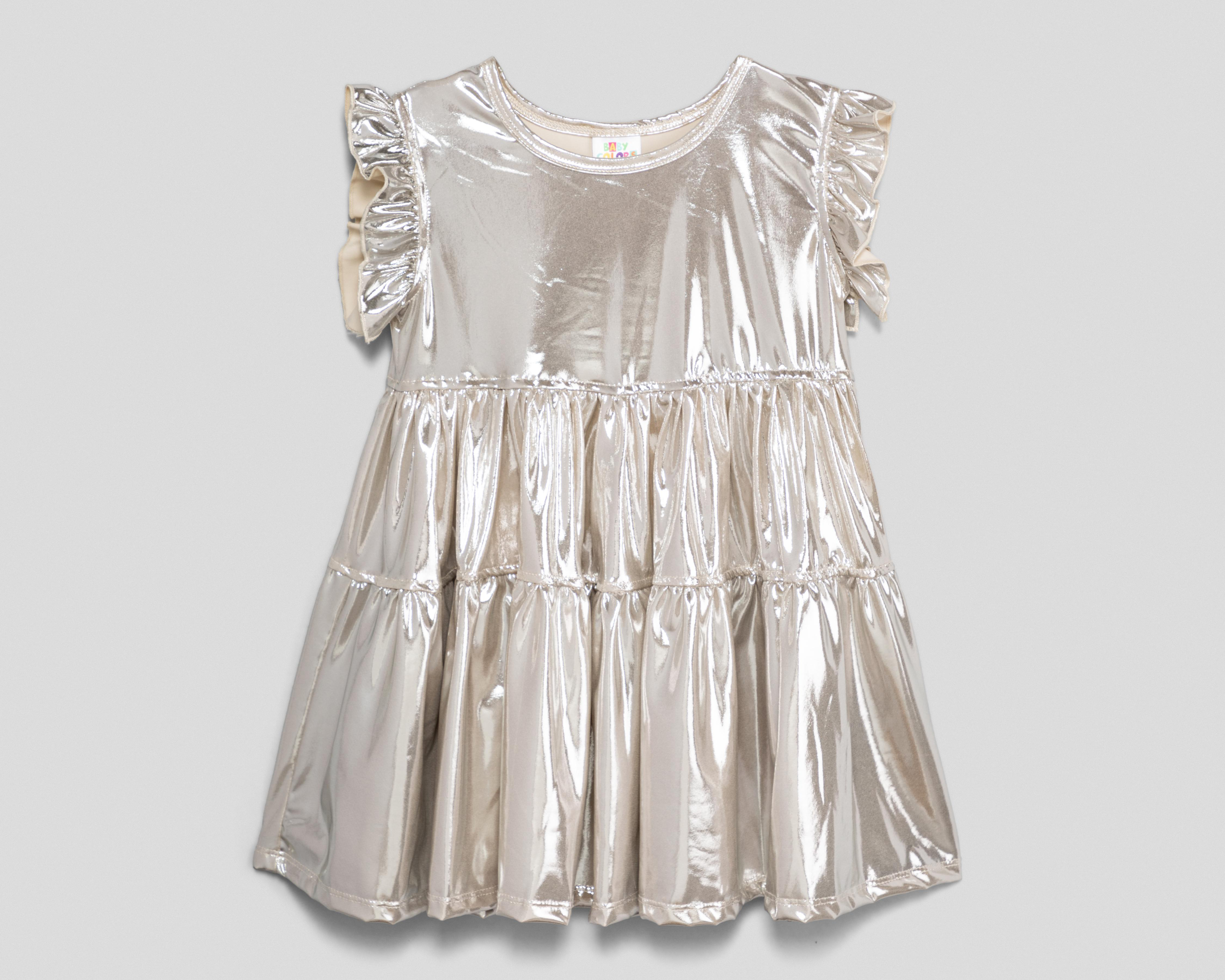 Vestido para Bebé Niña Baby Colors Dorado