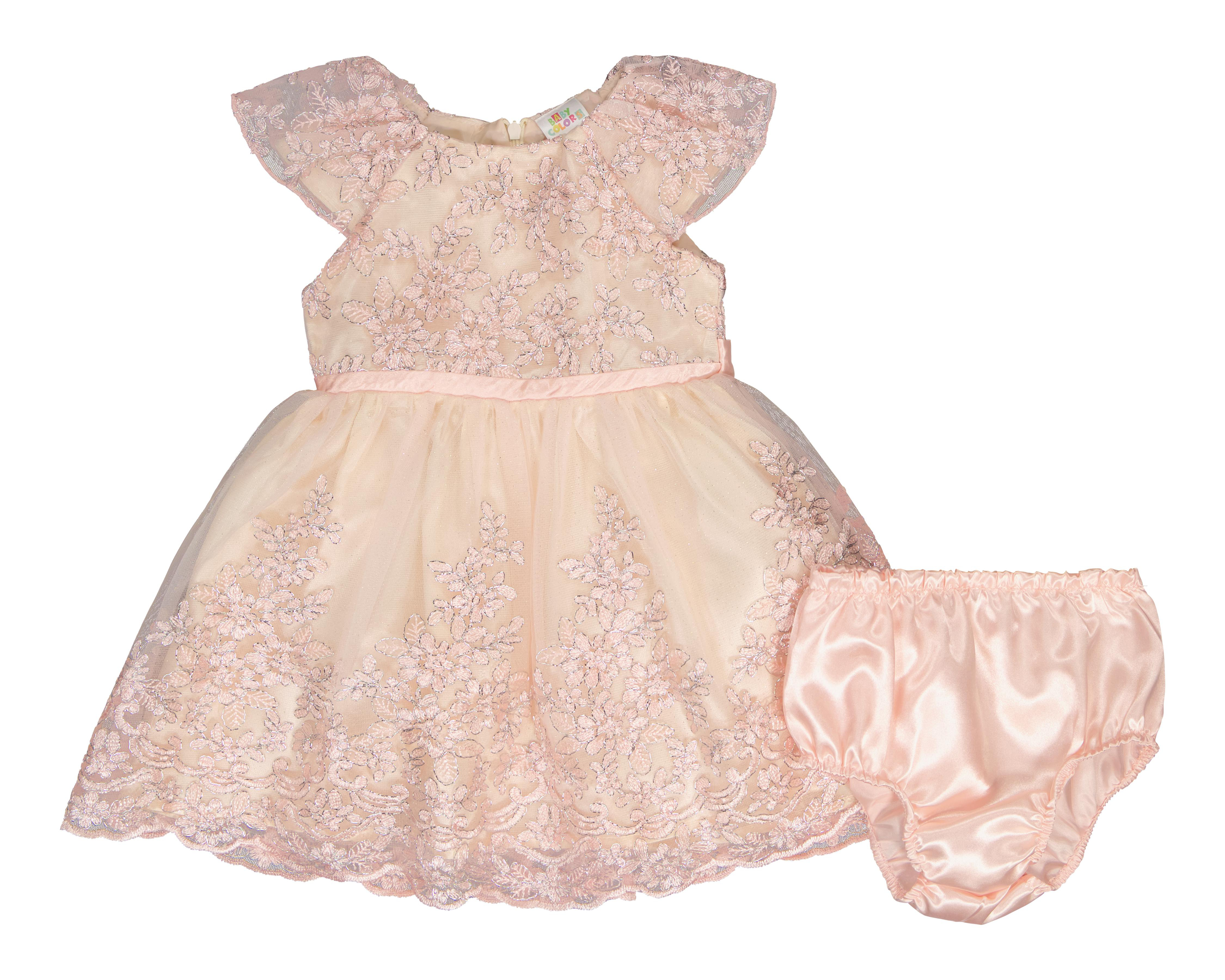 Foto 2 pulgar | Vestido para Bebé Niña Baby Colors Rosa