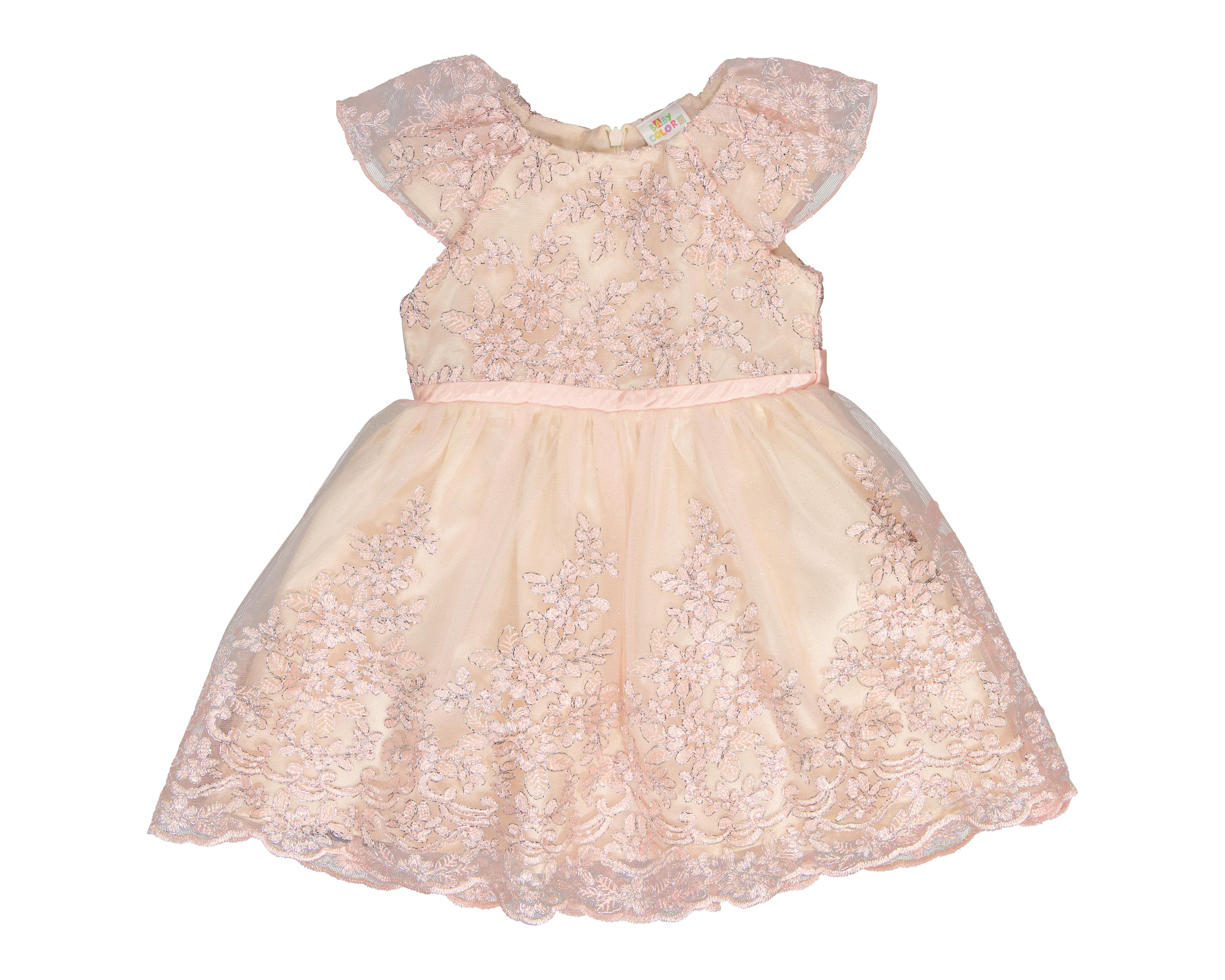 Foto 4 pulgar | Vestido para Bebé Niña Baby Colors Rosa