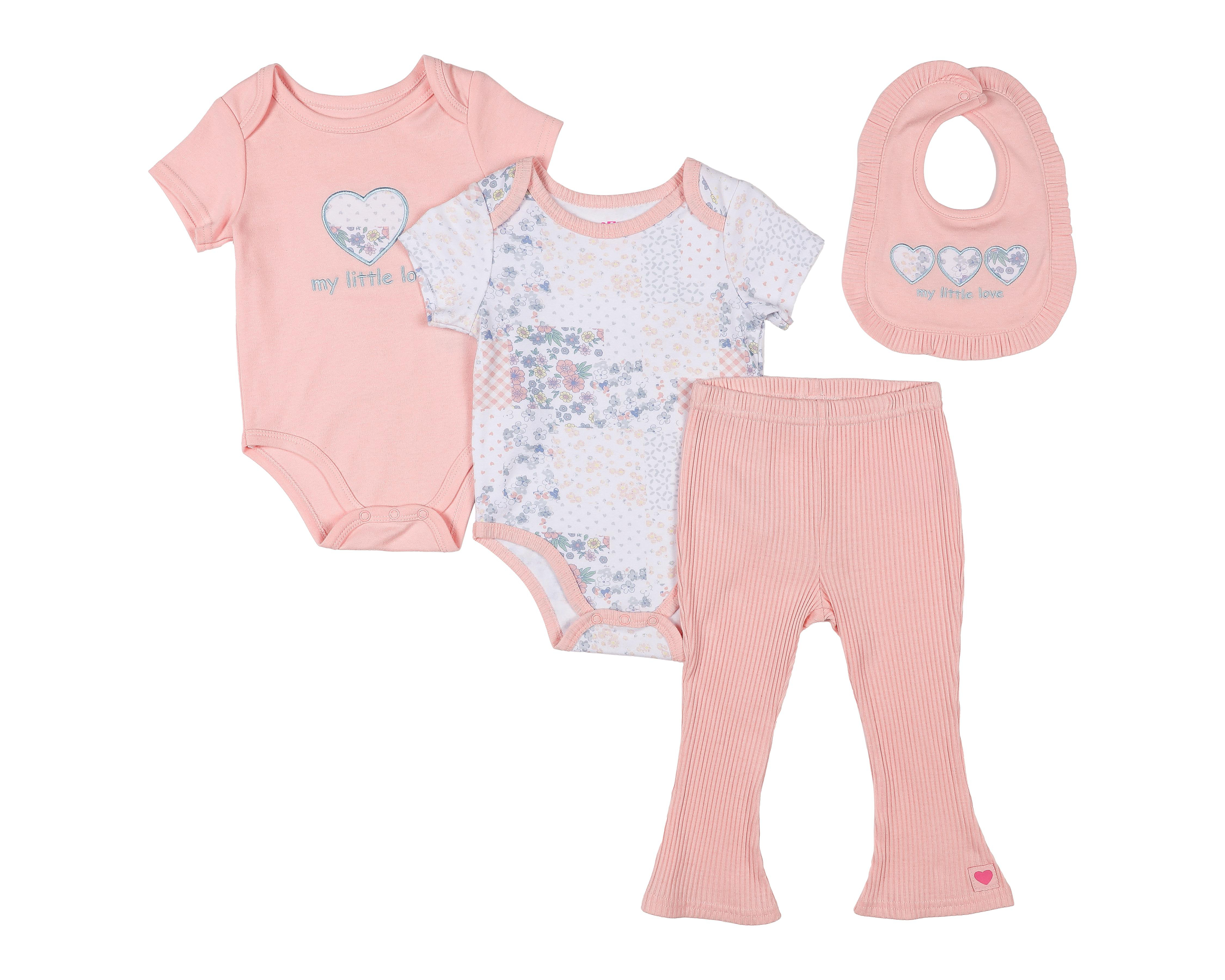 Foto 1 | Conjunto para Bebé Niña Baby Colors 4 Piezas