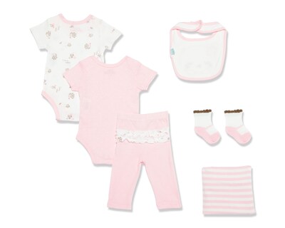 Foto 2 | Conjunto de Algodón para Bebé Niña Baby Colors 6 Piezas