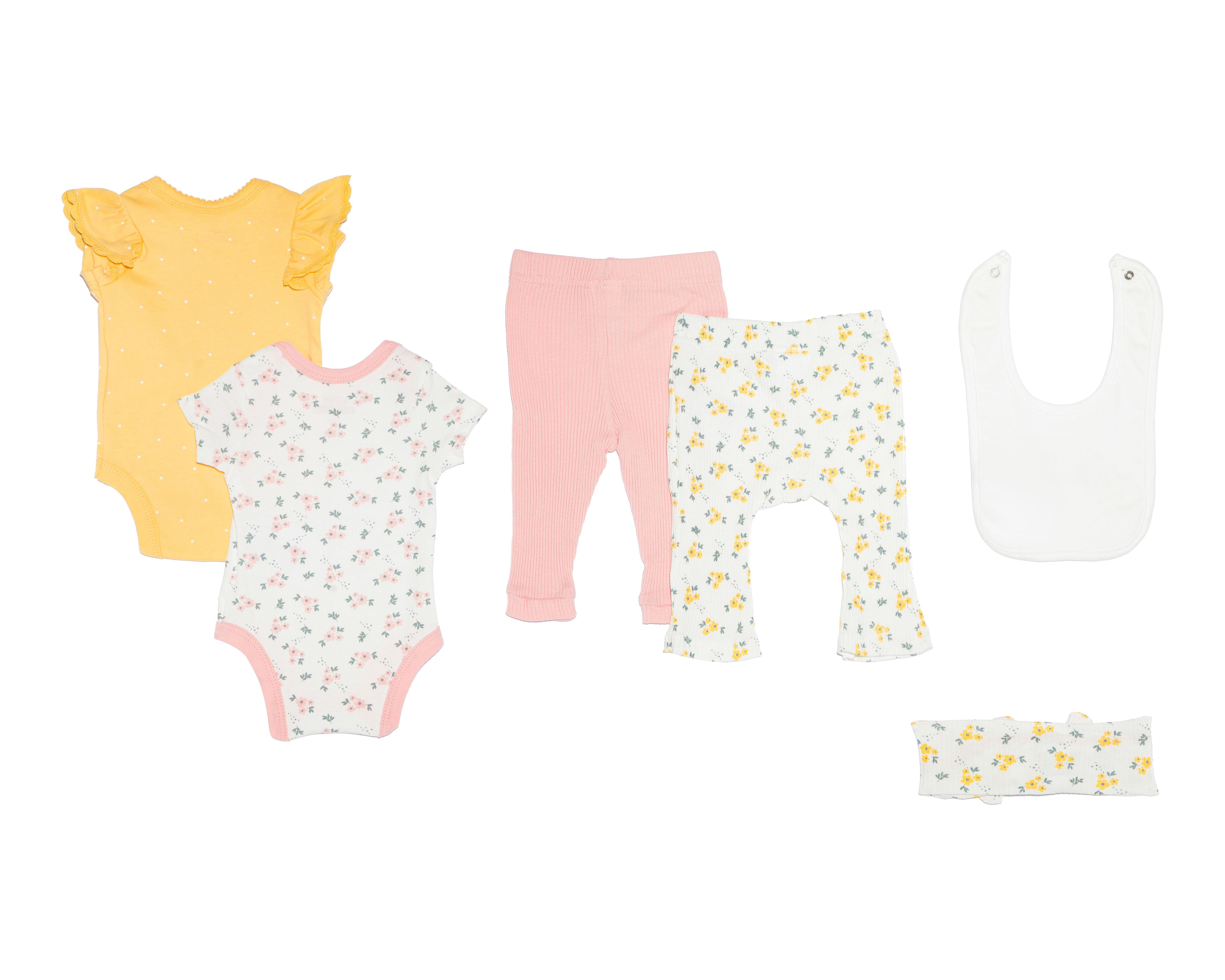 Foto 2 | Conjunto de Bebé Niña Baby Colors de Algodón 6 Piezas