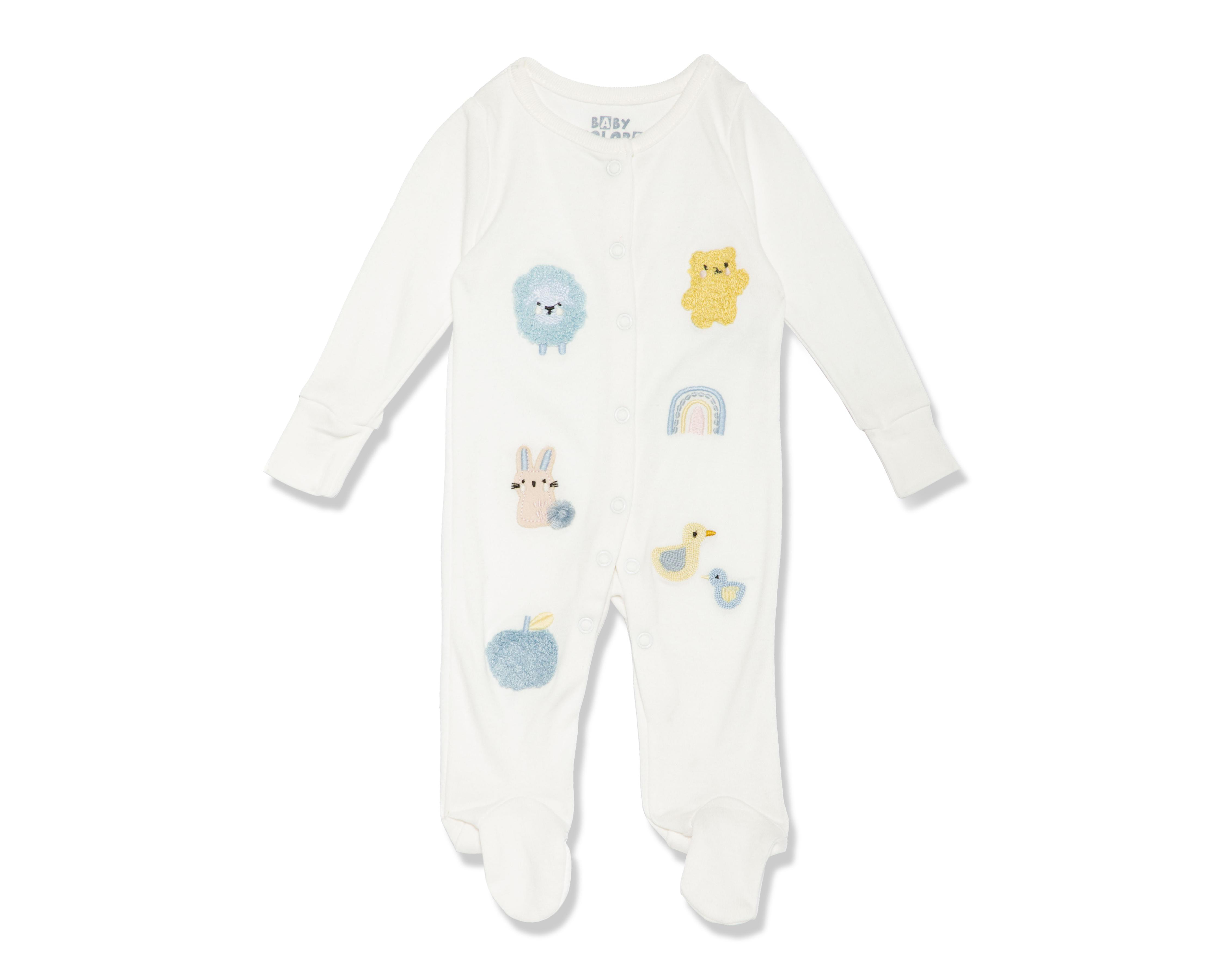 Foto 4 pulgar | Mameluco para Bebé Niña Baby Colors Estampado 3 Piezas