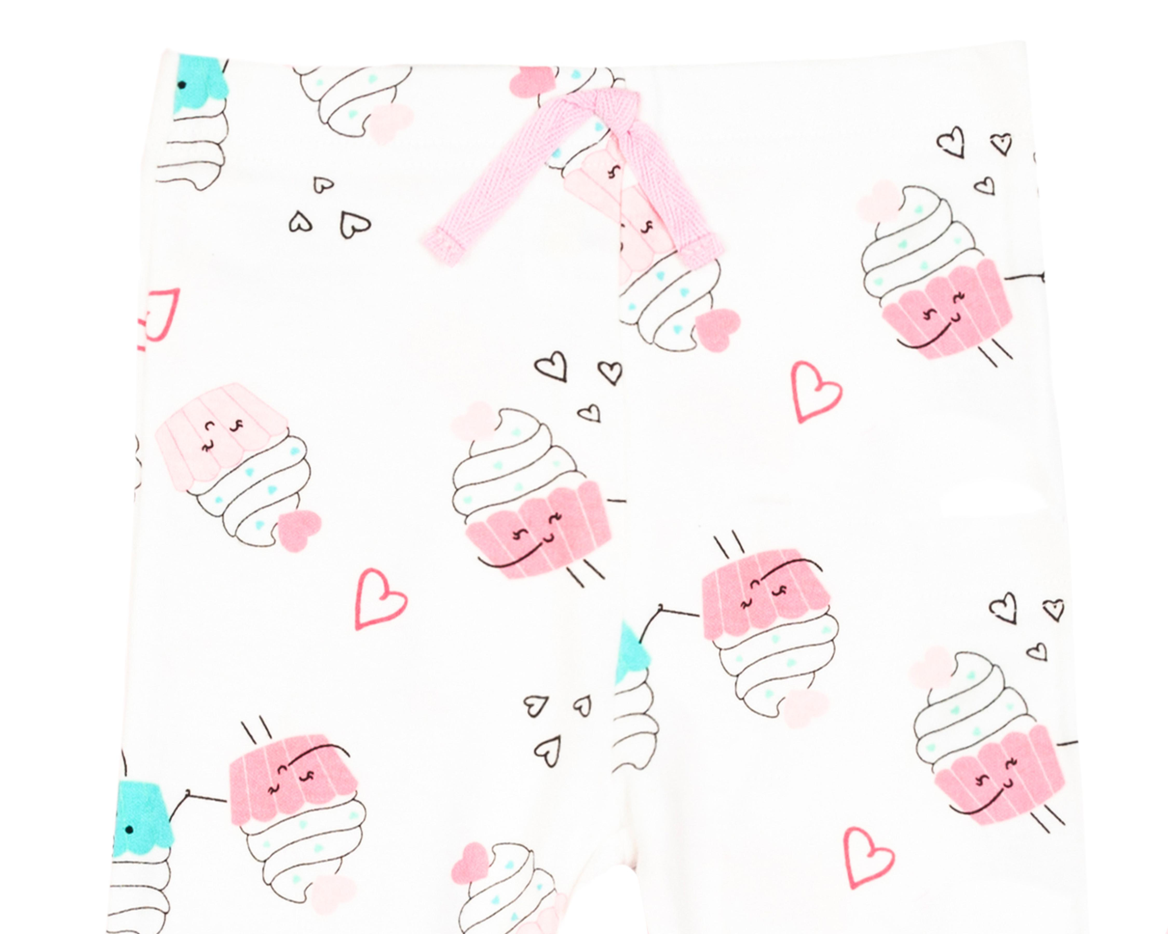 Foto 4 | Pantalón para Bebé Baby Colors de Algodón Estampado 3 Piezas