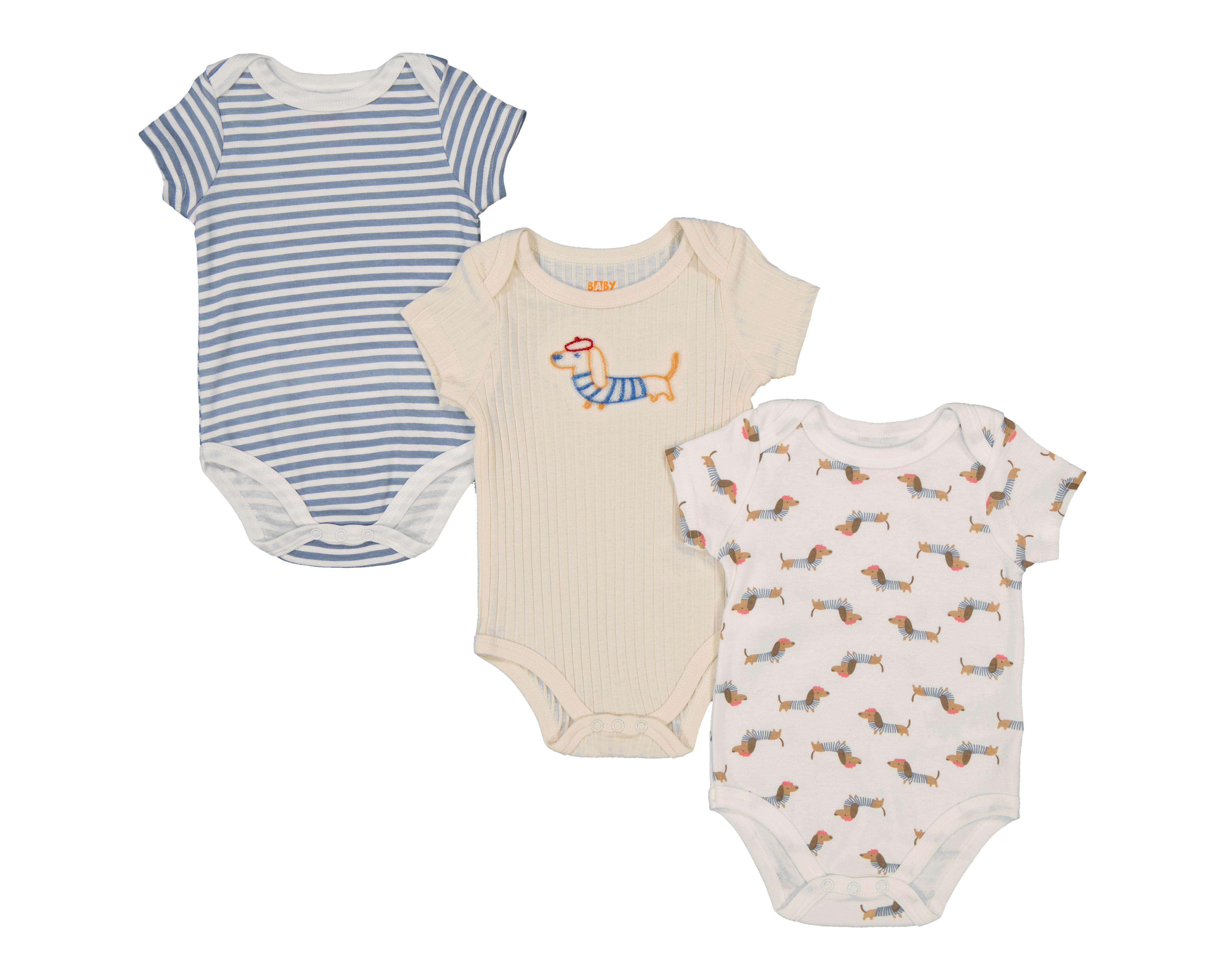 Foto 1 | Pañalero para Bebé Niño Baby Colors Estampado 3 Piezas