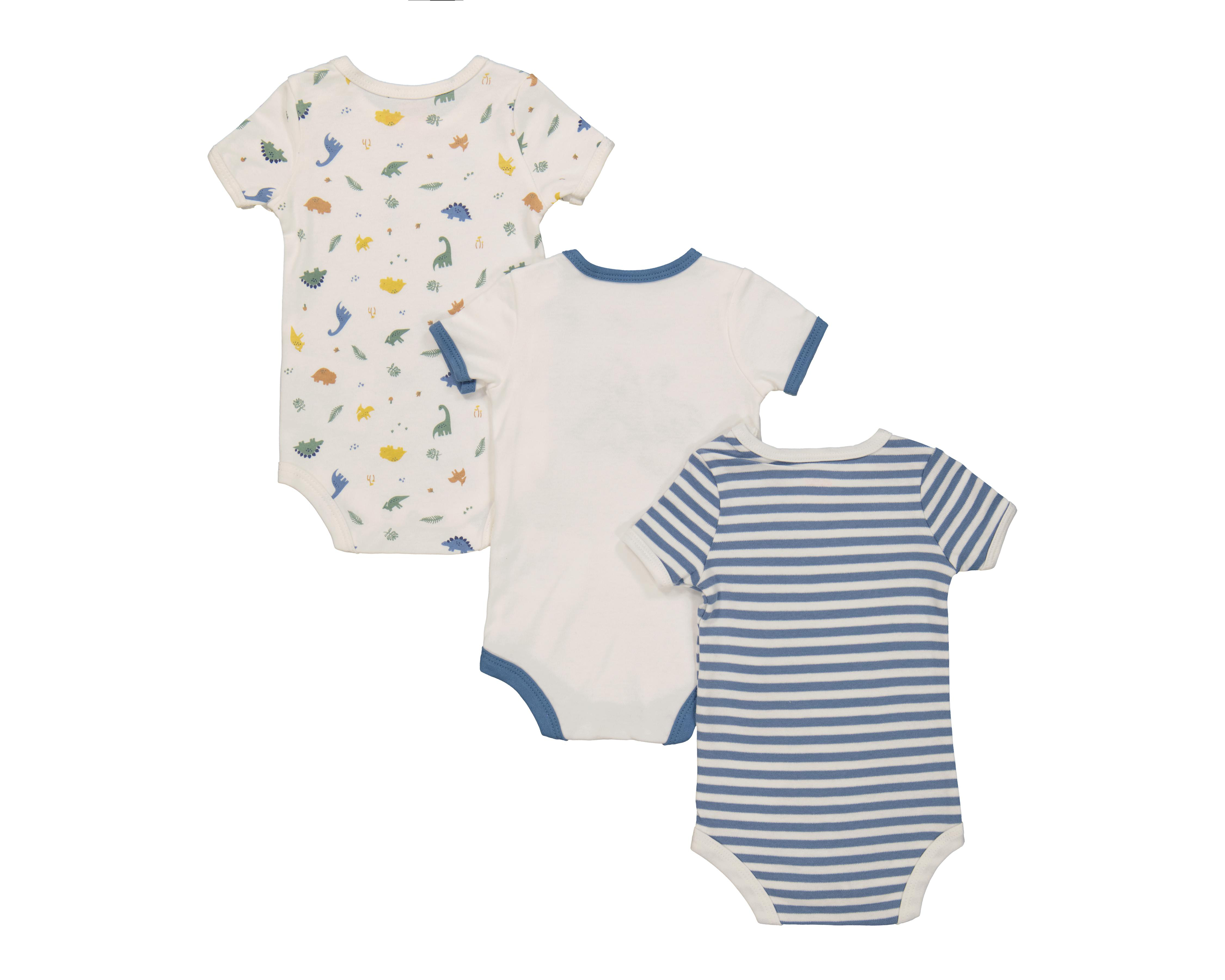 Foto 2 | Pañalero para Bebé Niño Baby Colors de Algodón Print Dinosaurios 3 Piezas