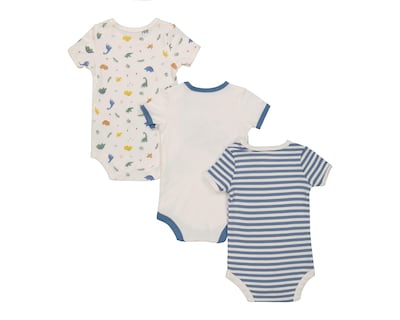 Foto 2 | Pañalero para Bebé Niño Baby Colors de Algodón Print Dinosaurios 3 Piezas
