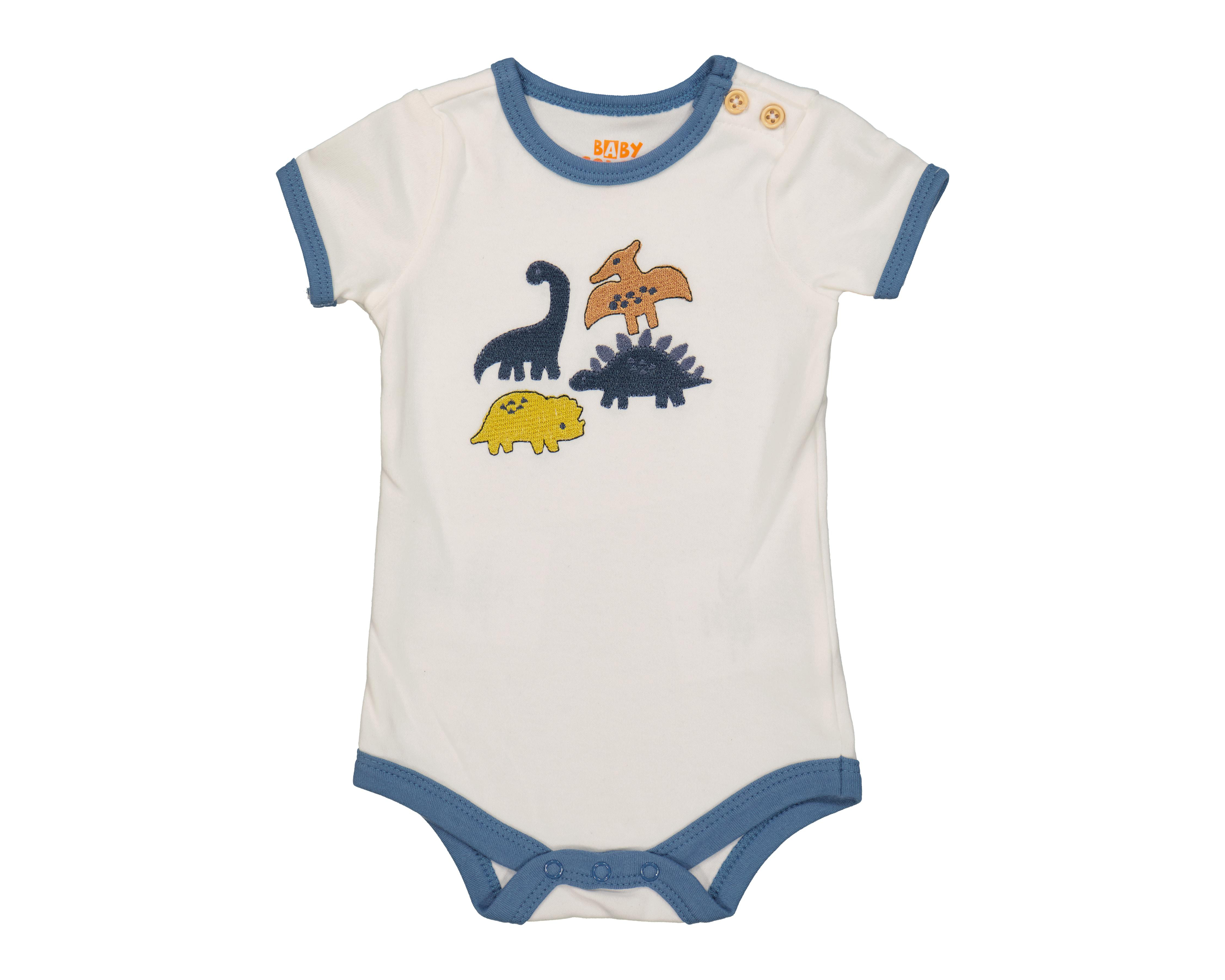 Foto 5 pulgar | Pañalero para Bebé Niño Baby Colors de Algodón Print Dinosaurios 3 Piezas