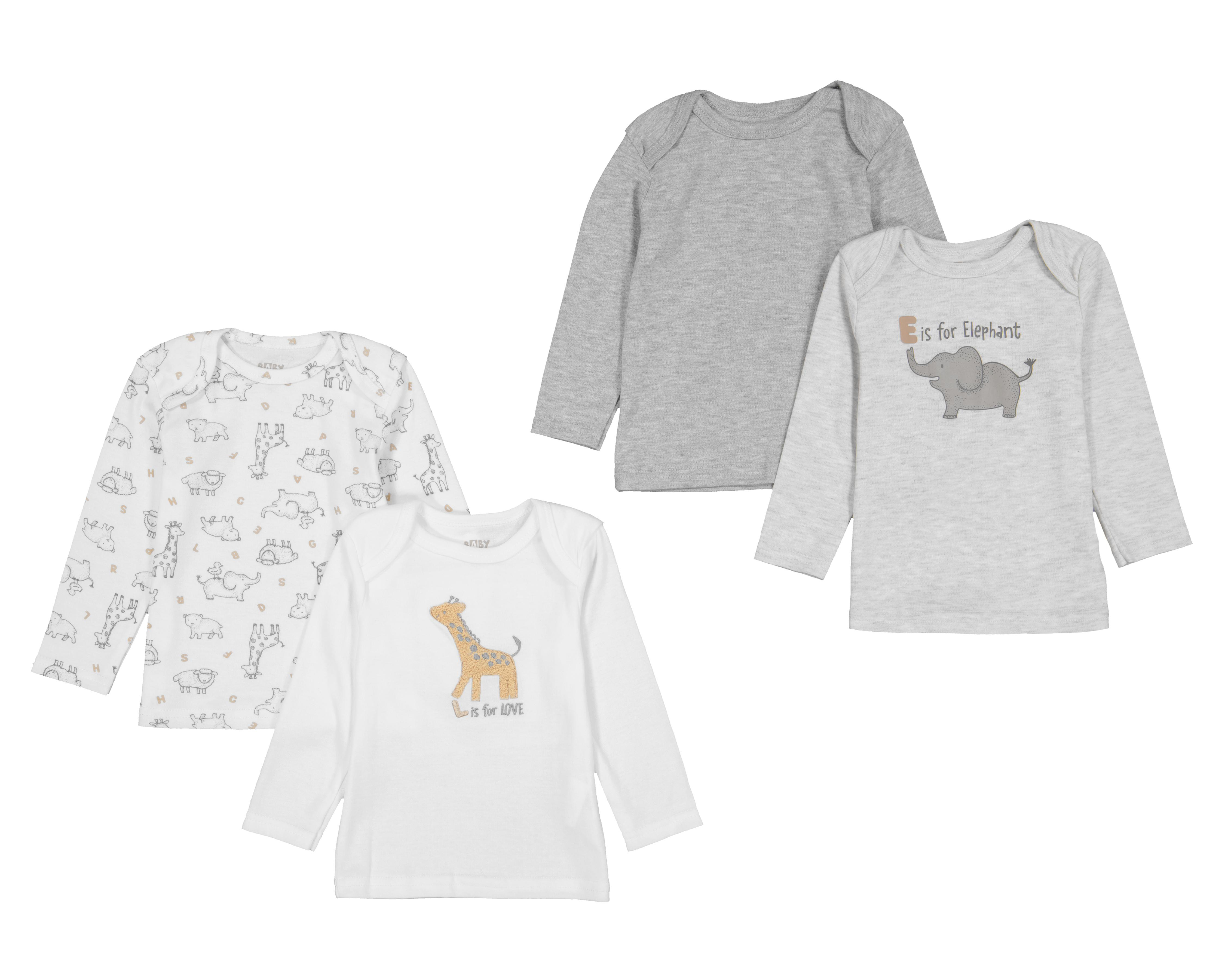 Camiseta Interior Baby Colors para Bebé Niño 4 Piezas