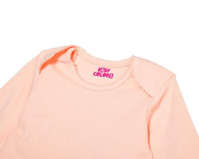 Foto 3 | Camiseta para Bebé Niña Baby Colors Manga Larga 4 Piezas