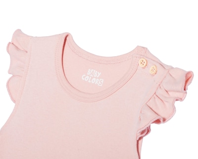 Foto 4 | Pañalero para Bebé Niña Baby Colors Manga Corta 3 Piezas