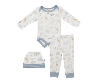 Foto 1 | Conjunto de Pañalero y Pantalón para Bebé Niño Baby Colors con Gorro 3 Piezas