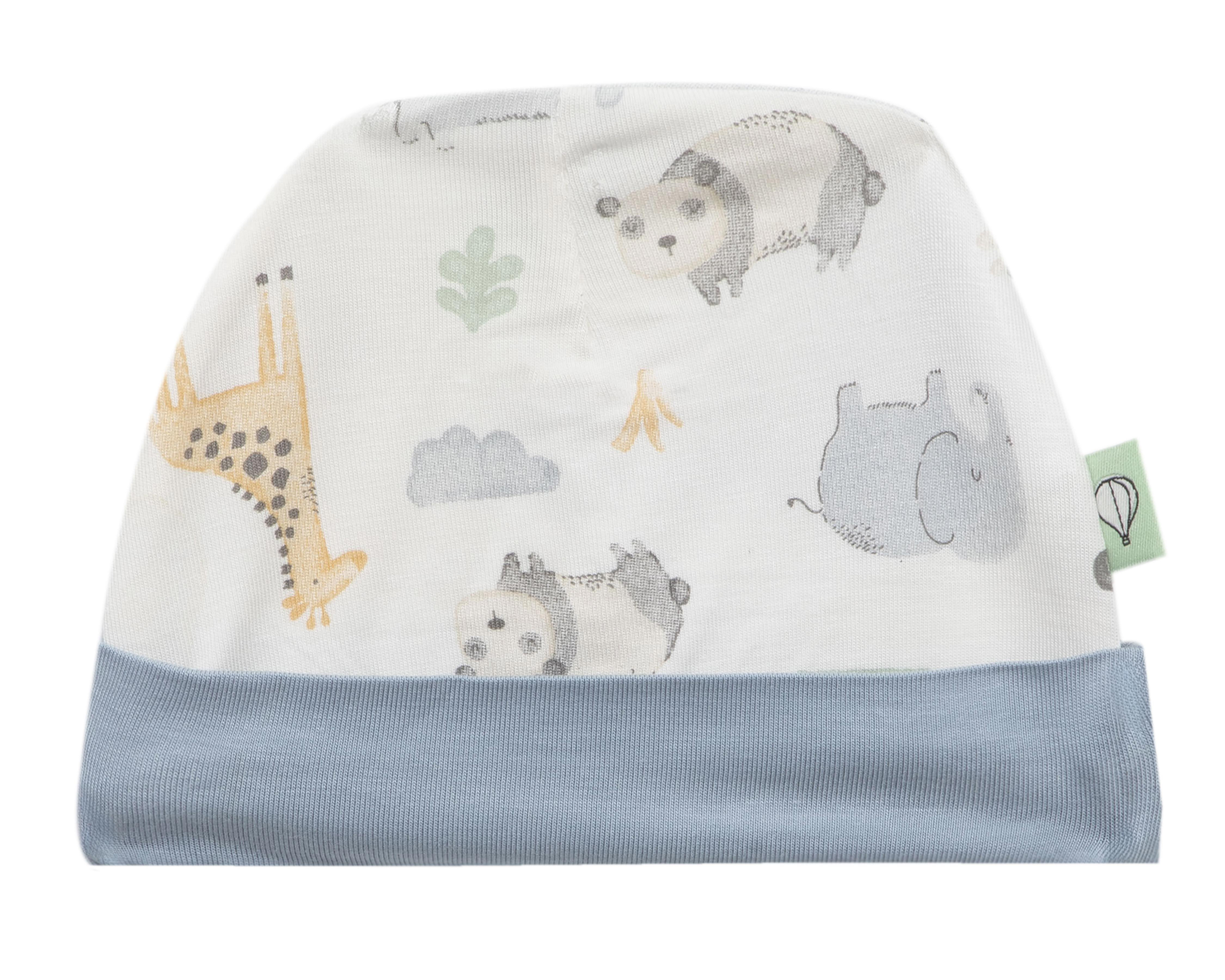 Foto 6 pulgar | Conjunto de Pañalero y Pantalón para Bebé Niño Baby Colors con Gorro 3 Piezas
