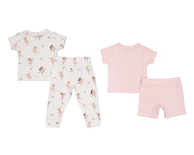 Foto 2 | Pijama para Bebé Niña Baby Colors 4 Piezas