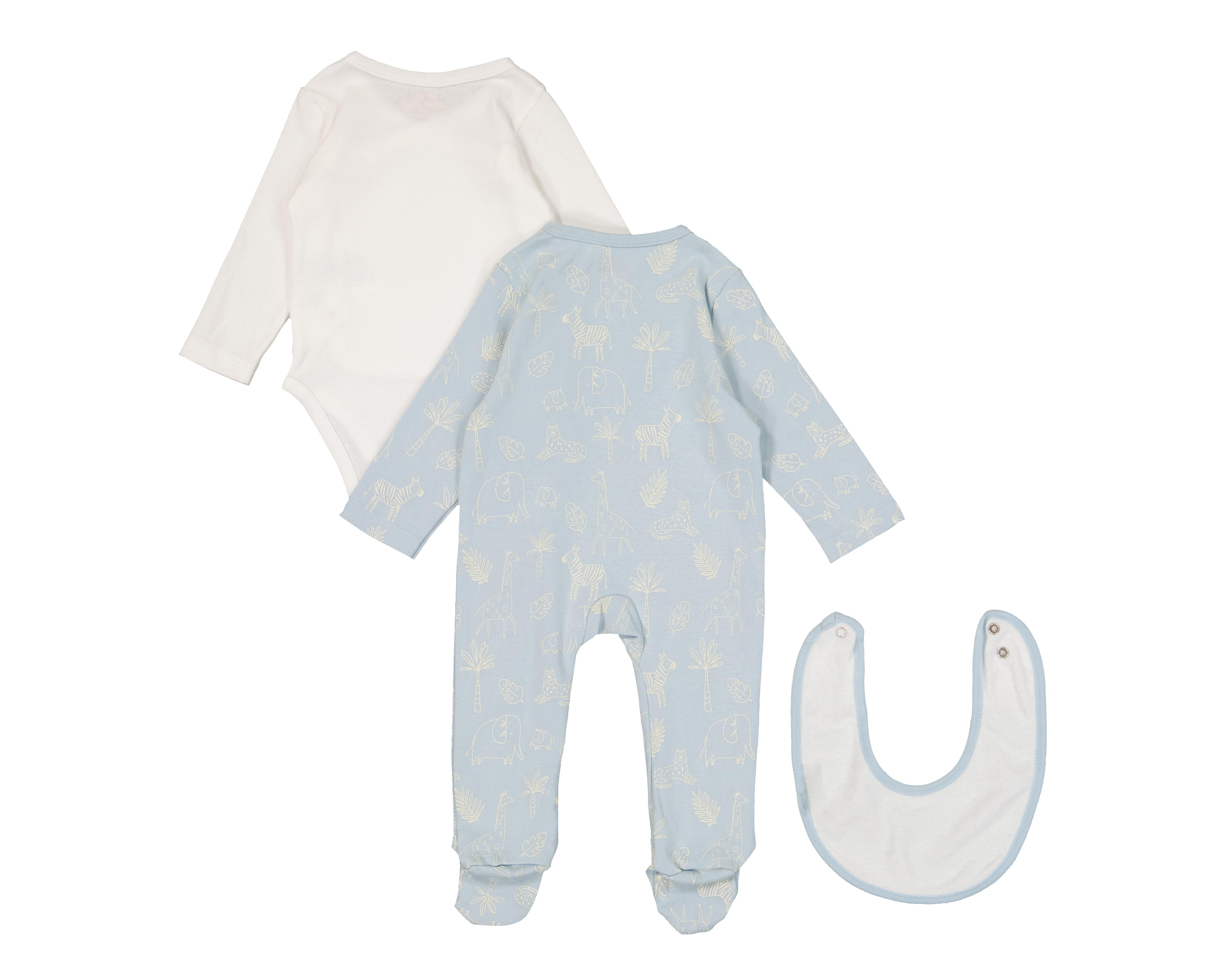 Foto 2 | Conjunto de Algodón para Bebé Niño Baby Colors 3 Piezas