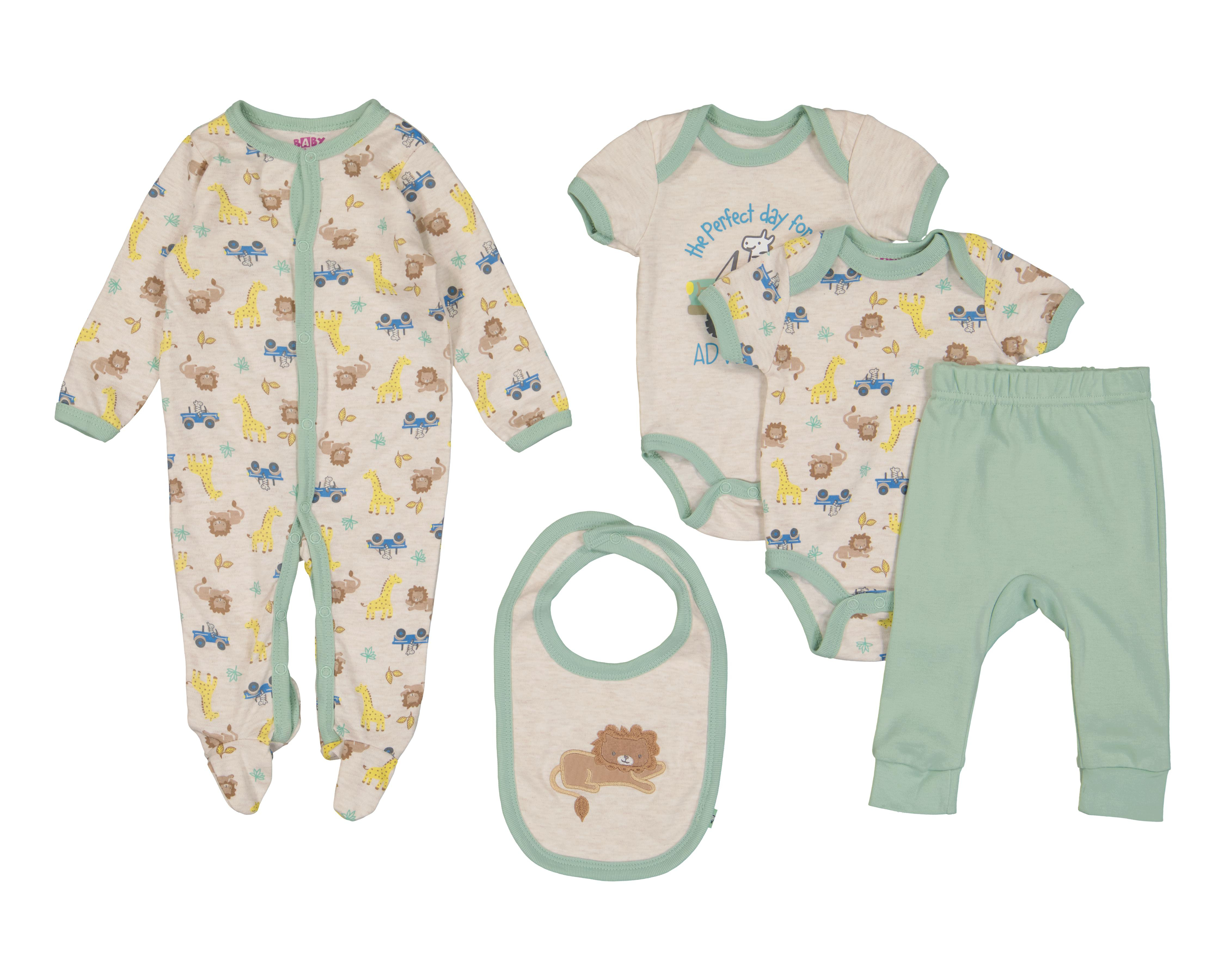 Foto 1 | Conjunto de Bebé Niño Baby Colors 5 Piezas