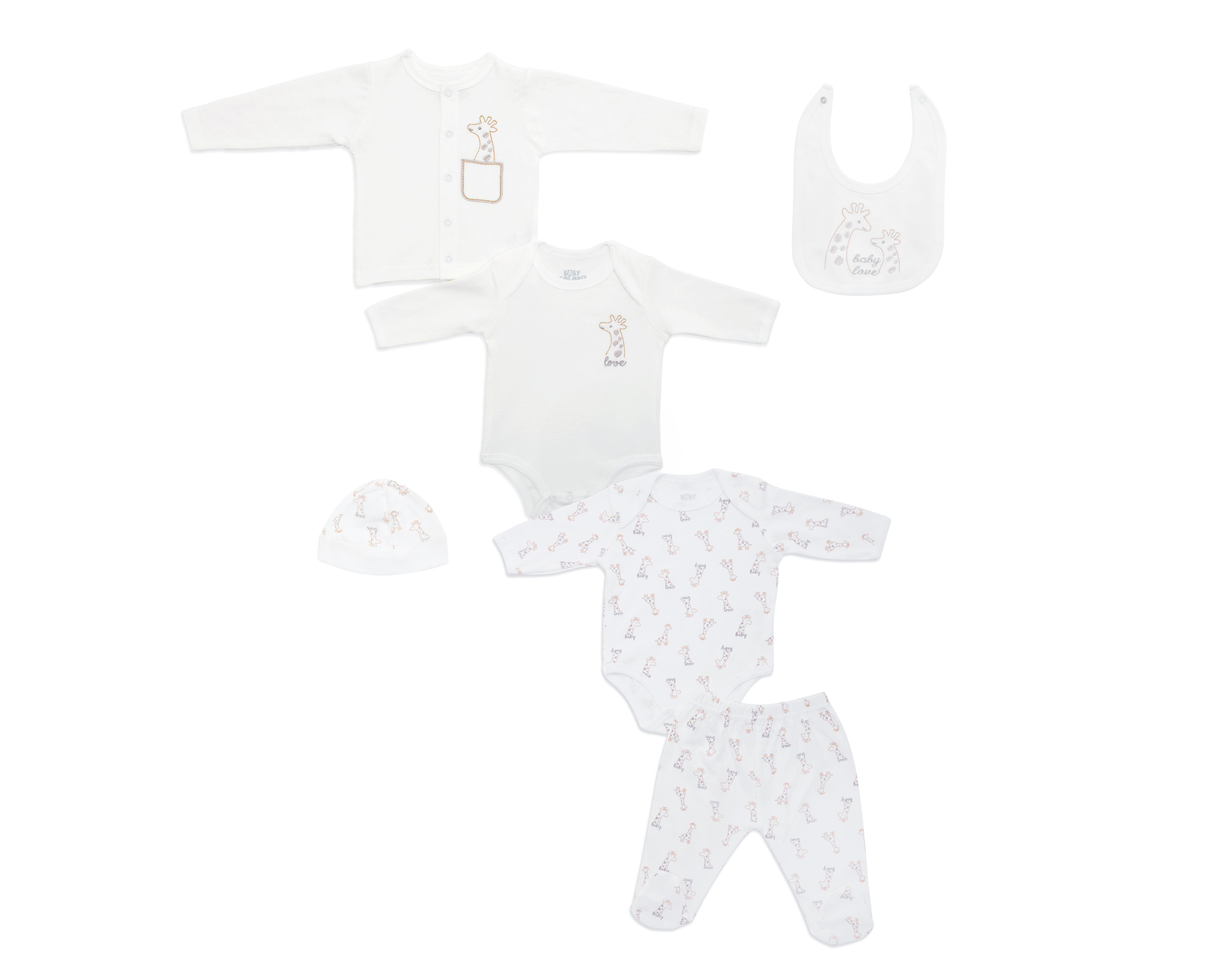 Conjunto para Bebé de Algodón Baby Colors 6 Piezas