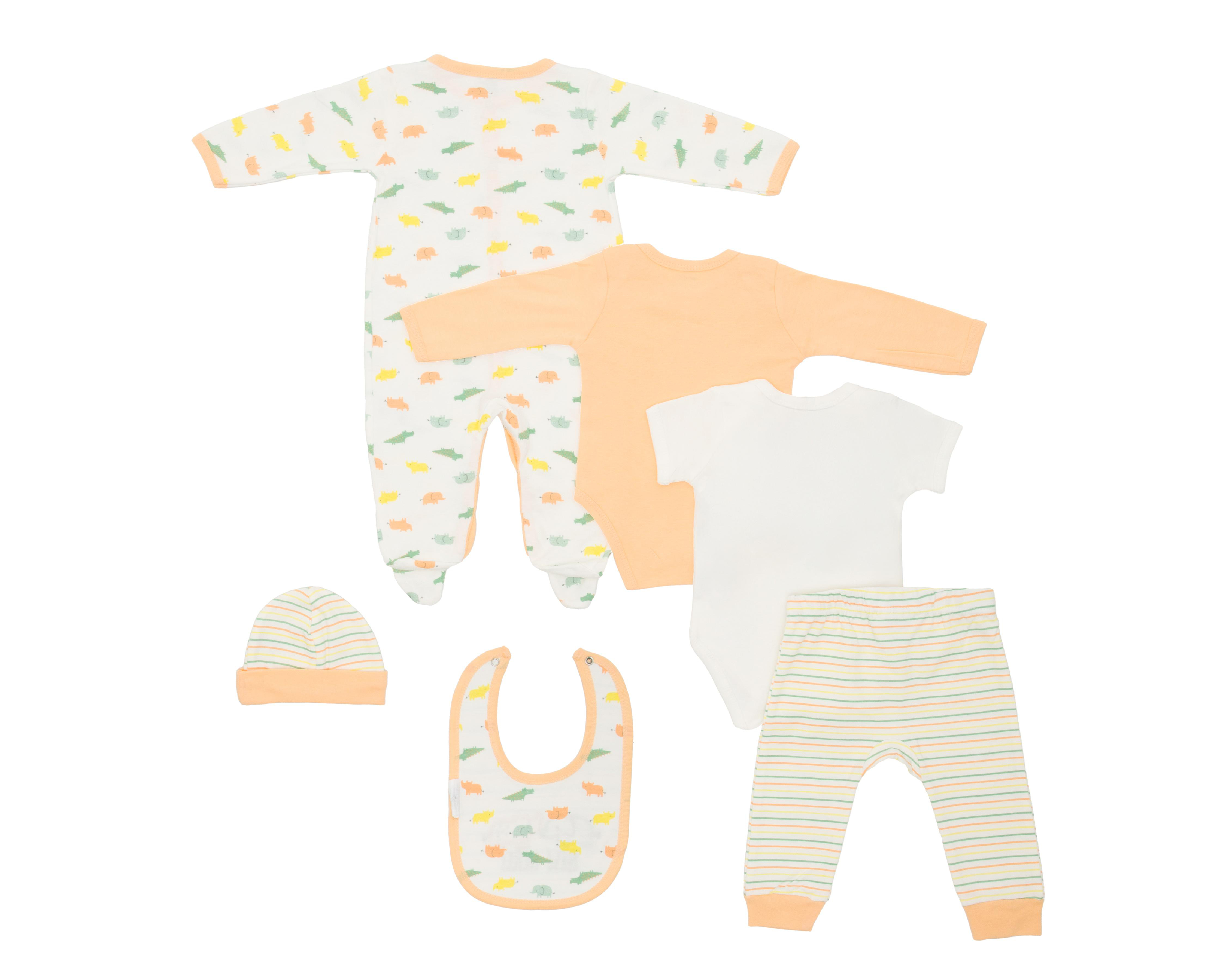 Foto 2 | Conjunto de Algodón para Bebé Baby Colors 6 Piezas