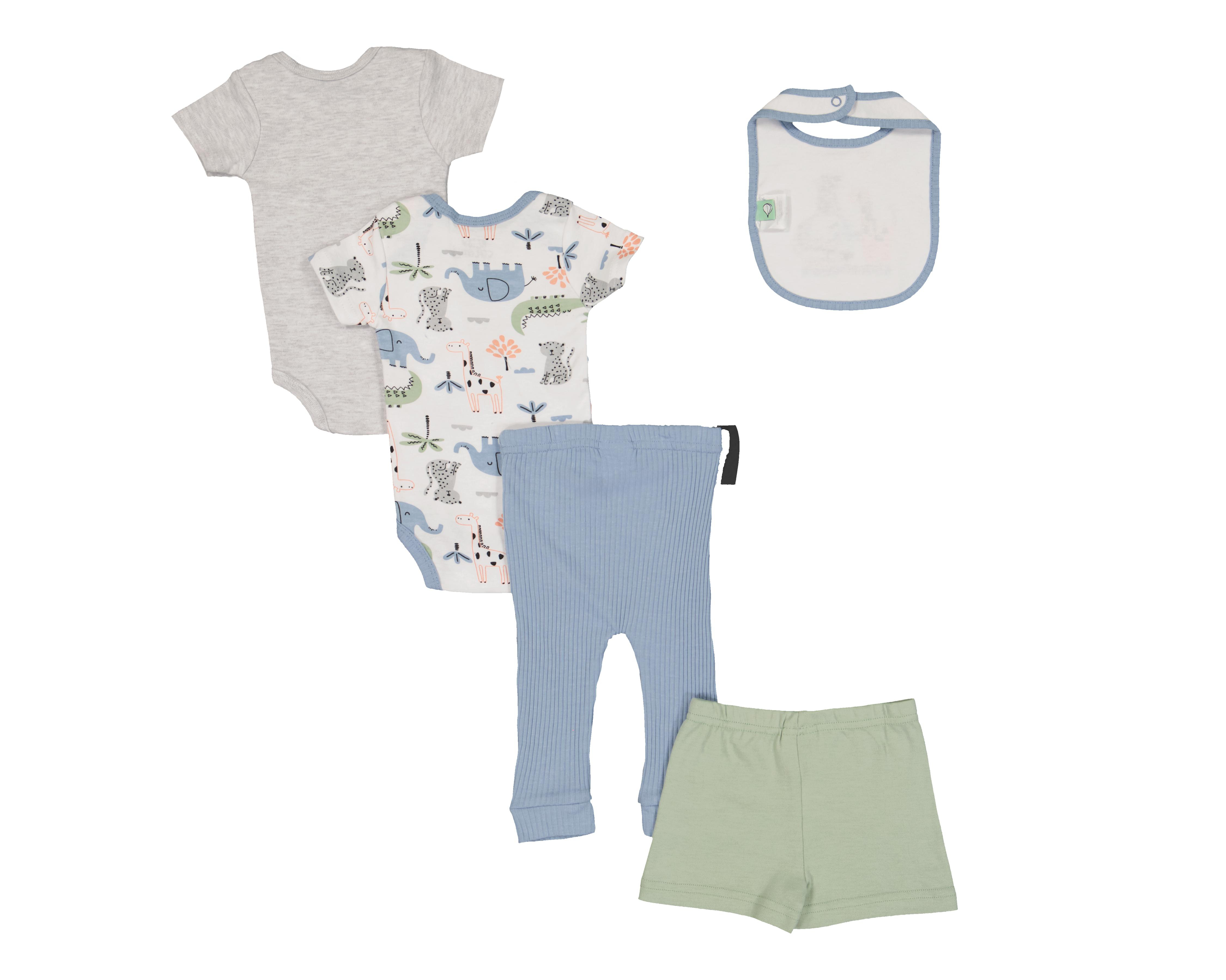 Foto 3 pulgar | Set de Pañaleros y Pantalón para Bebé Niño Baby Colors con Accesorios 6 Piezas