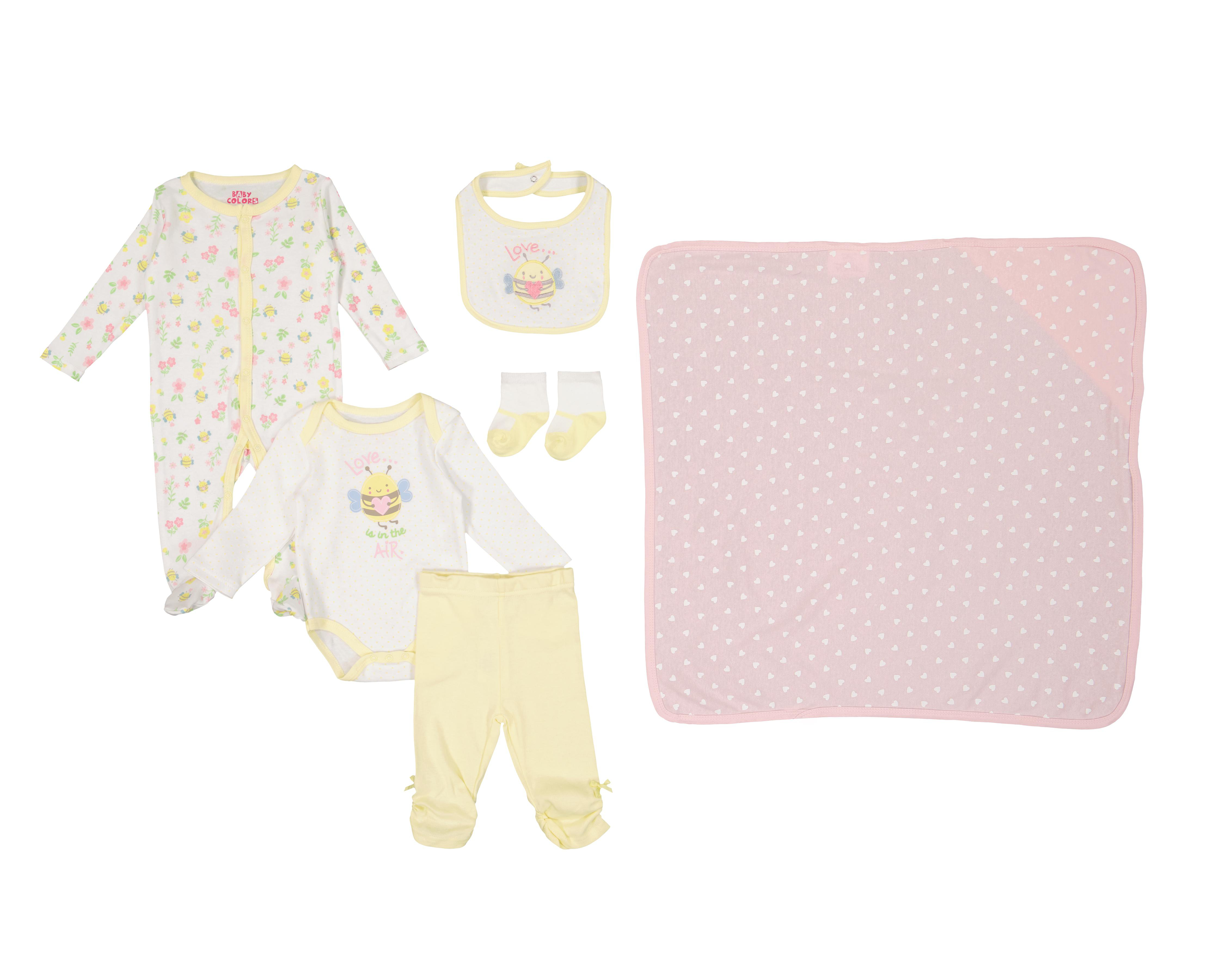 Foto 1 | Conjunto para Bebé Baby Colors de Algodón 6 Piezas