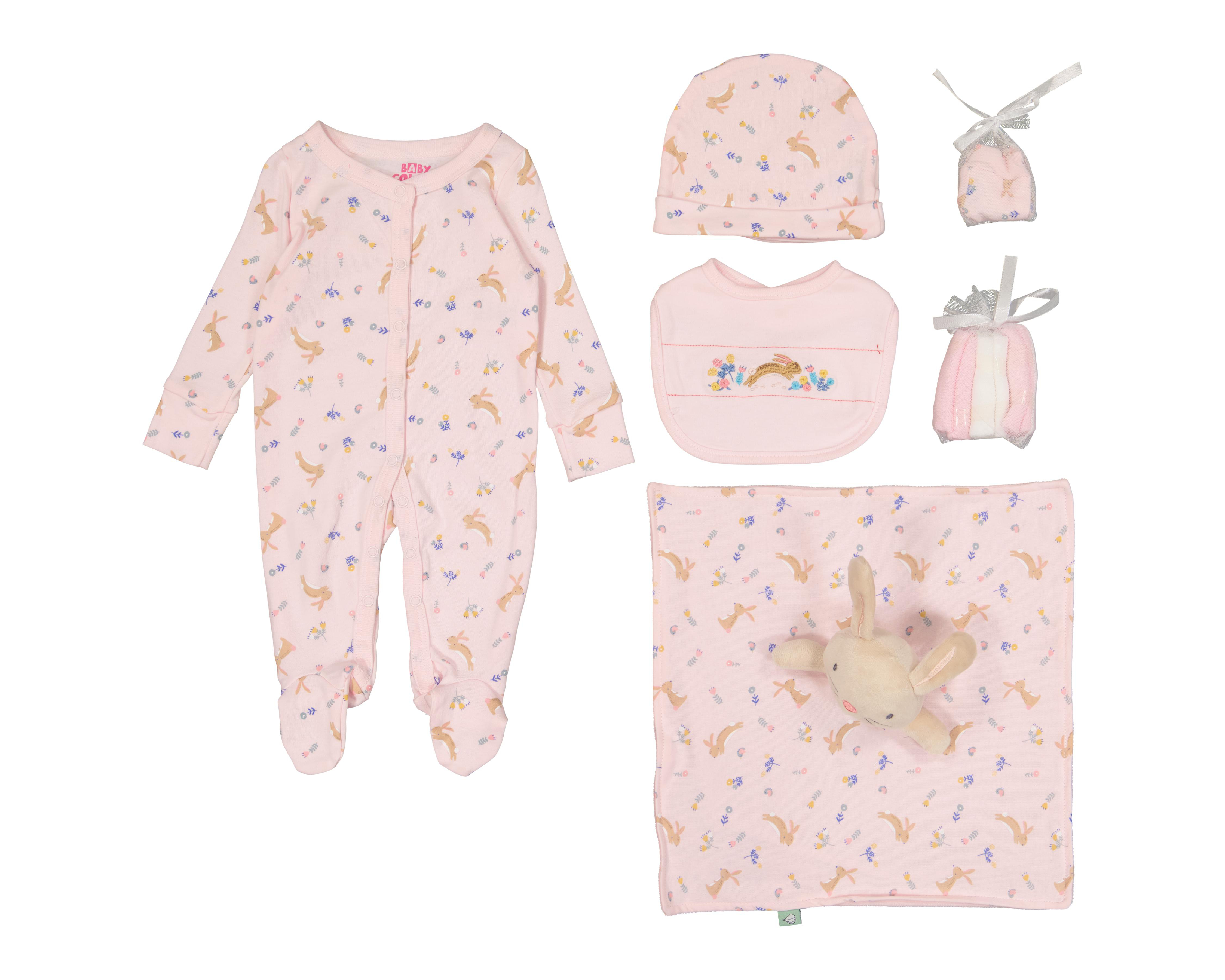 Foto 1 | Mameluco para Bebé Niña Baby Color con Accesorios 6 Piezas