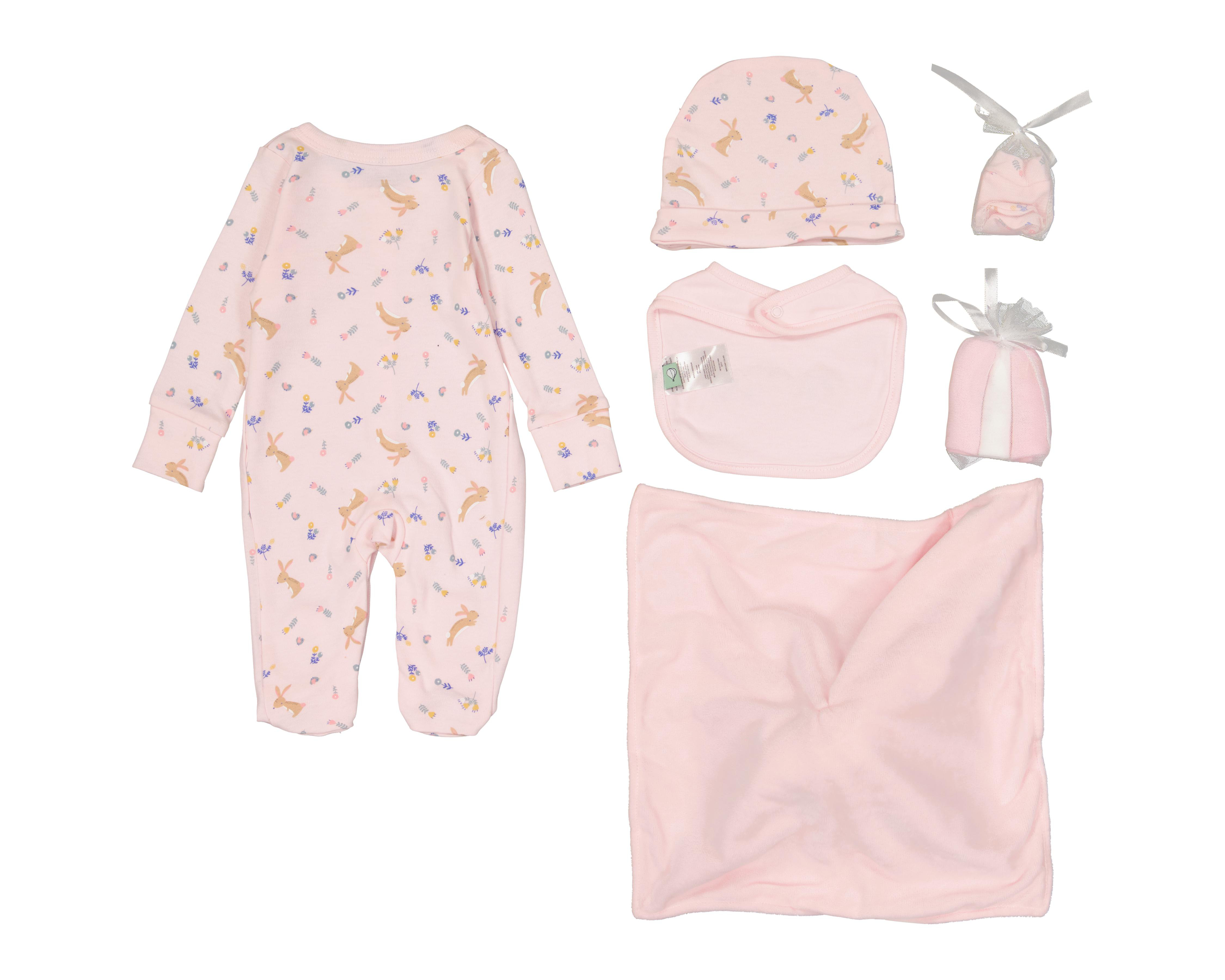 Foto 2 | Mameluco para Bebé Niña Baby Color con Accesorios 6 Piezas