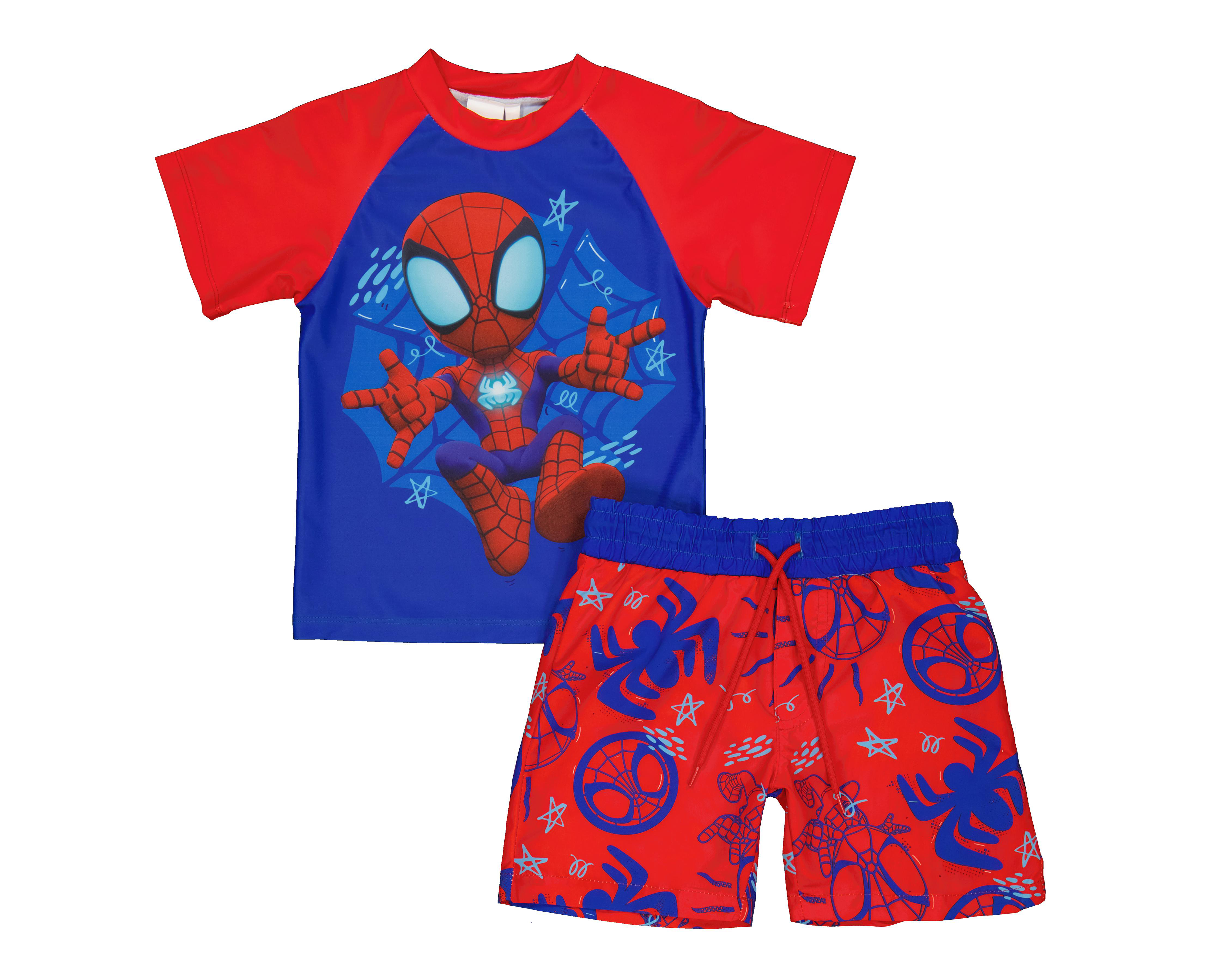 Foto 2 pulgar | Traje de Baño Spider-Man Estampado para Niño 2 Piezas