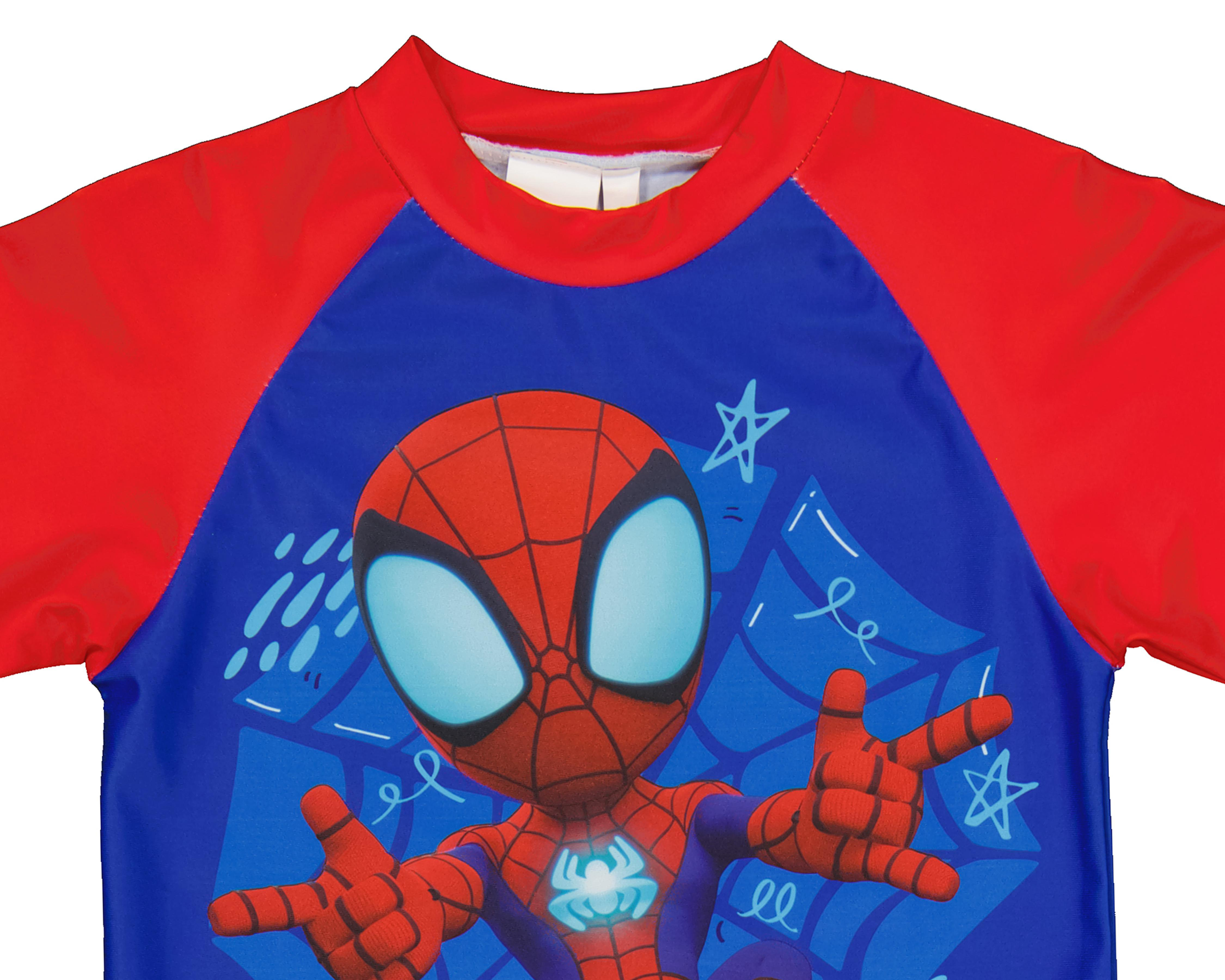 Foto 4 pulgar | Traje de Baño Spider-Man Estampado para Niño 2 Piezas