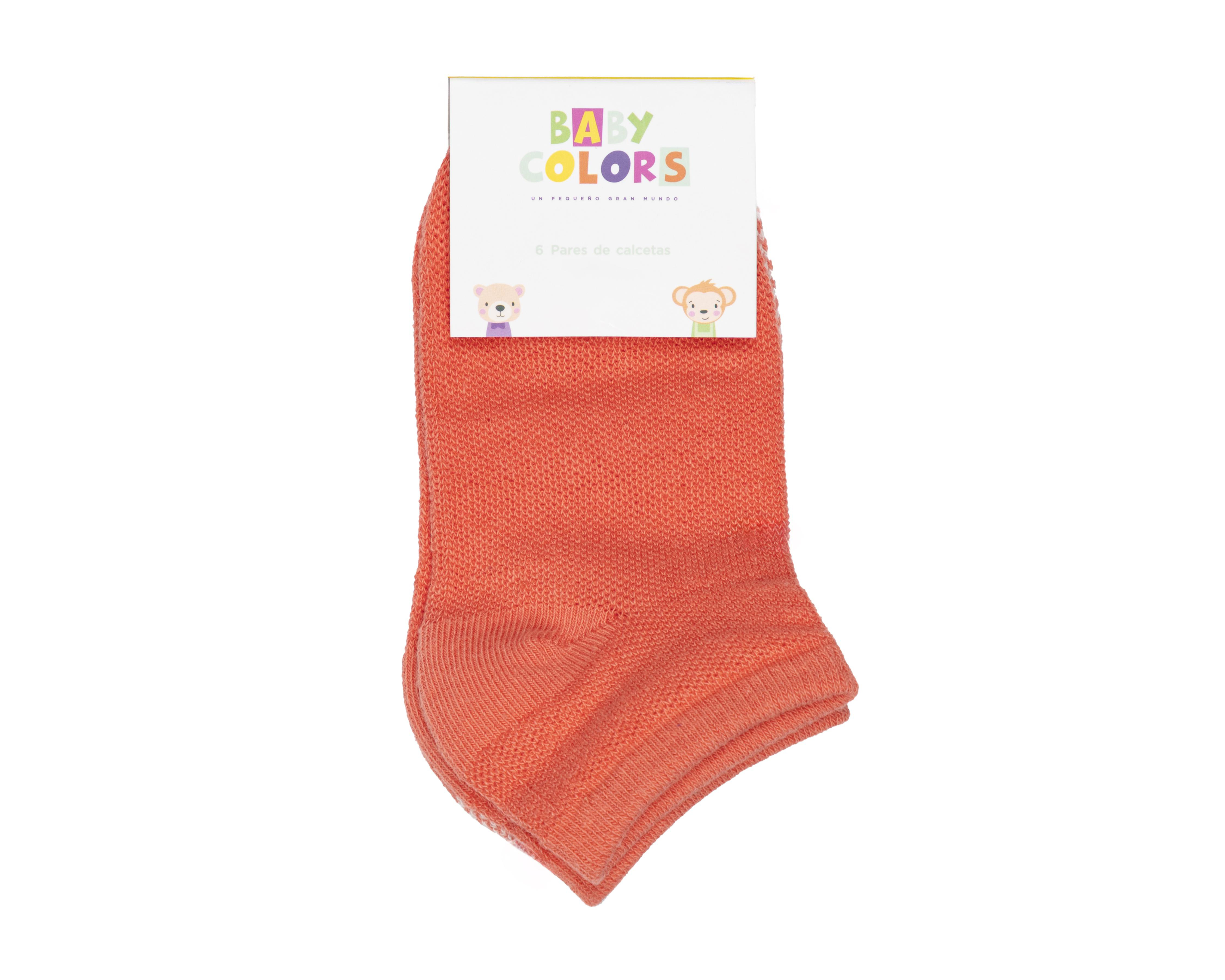 Foto 4 pulgar | Calcetines para Bebé Niña Baby Colors 6 Pares