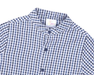 Foto 3 | Camisa para Bebé Niño Baby Colors de Algodón a Cuadros
