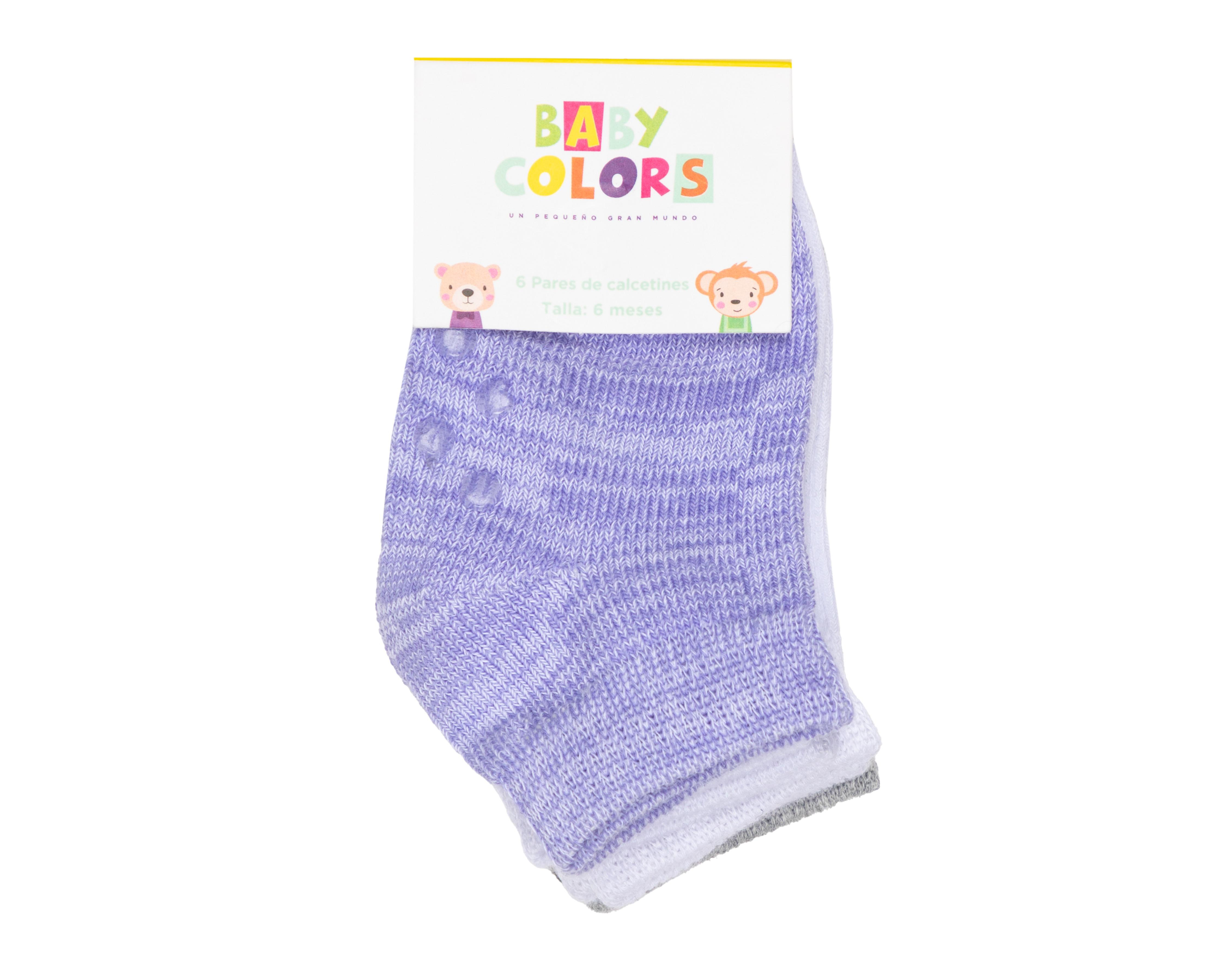 Foto 3 | Calcetines para Bebé Niña Baby Colors 6 Pares