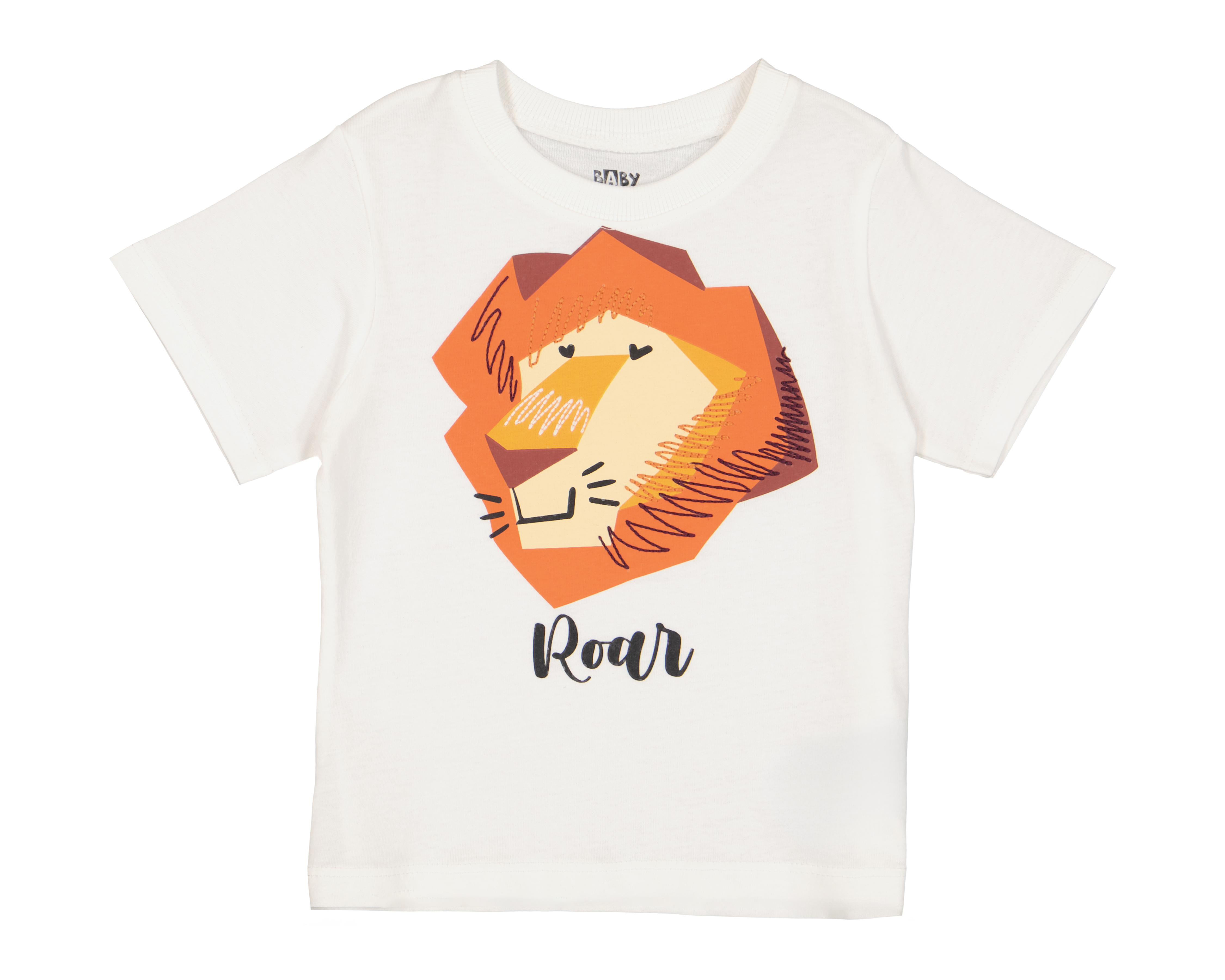 Playera para Bebé Niño Baby Colors de Algodón Blanca