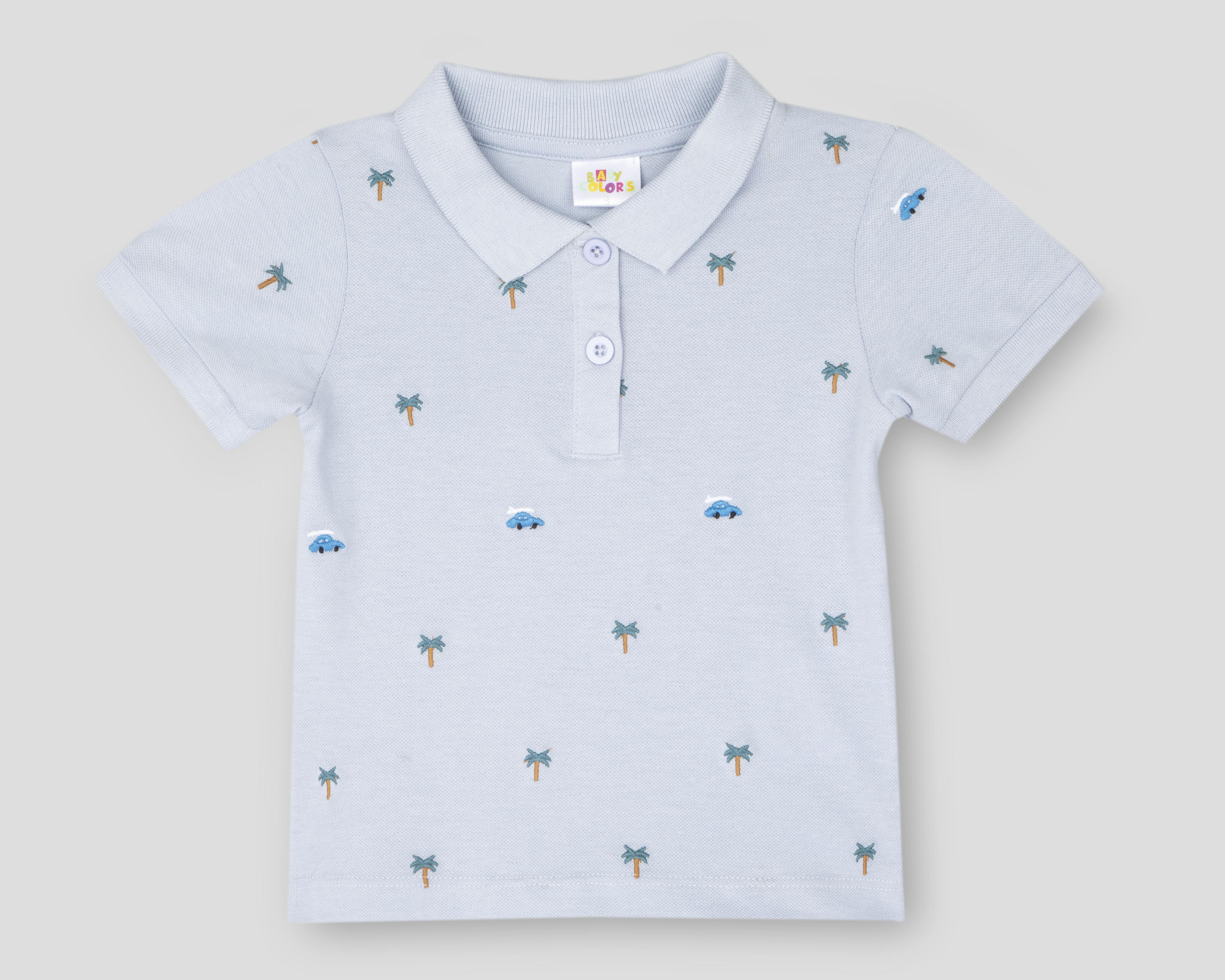 Playera para Bebé Niño Baby Colors de Algodón Estampada