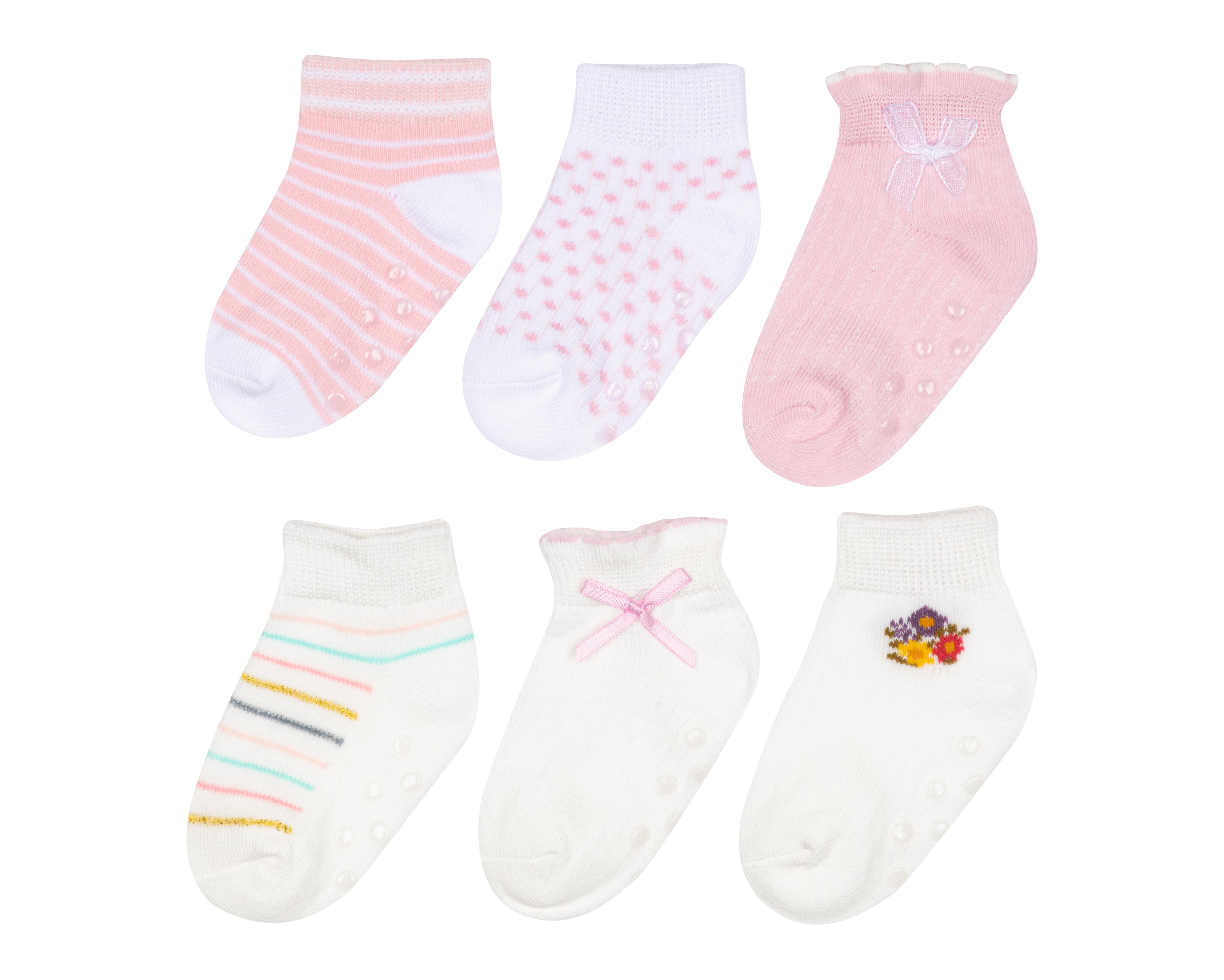 Foto 1 | Calcetines para Bebé Niña Baby Colors 6 Pares