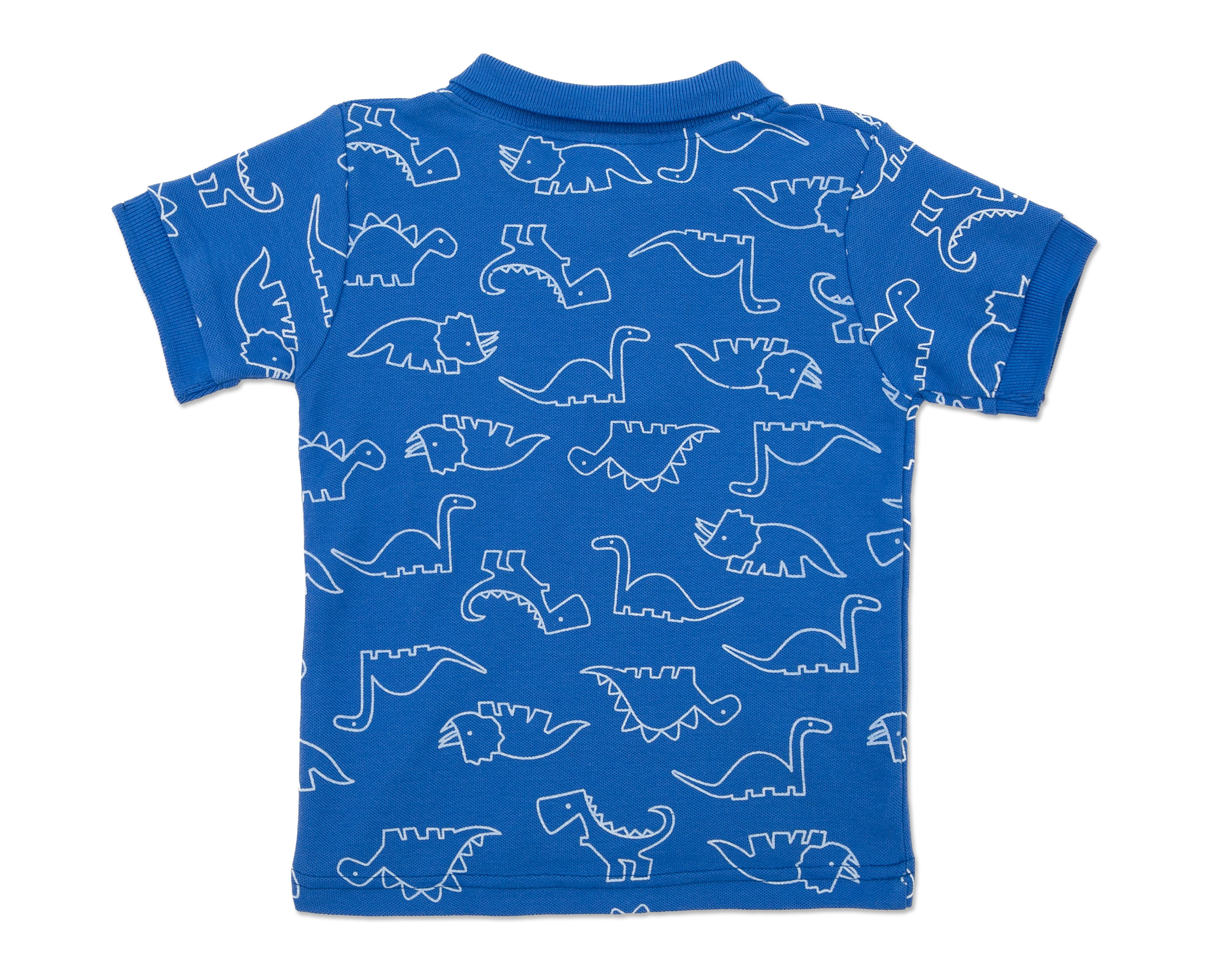 Foto 3 pulgar | Playera Polo para Bebé Niño Baby Colors Dinosaurios