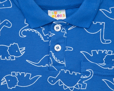 Foto 3 | Playera Polo para Bebé Niño Baby Colors Dinosaurios